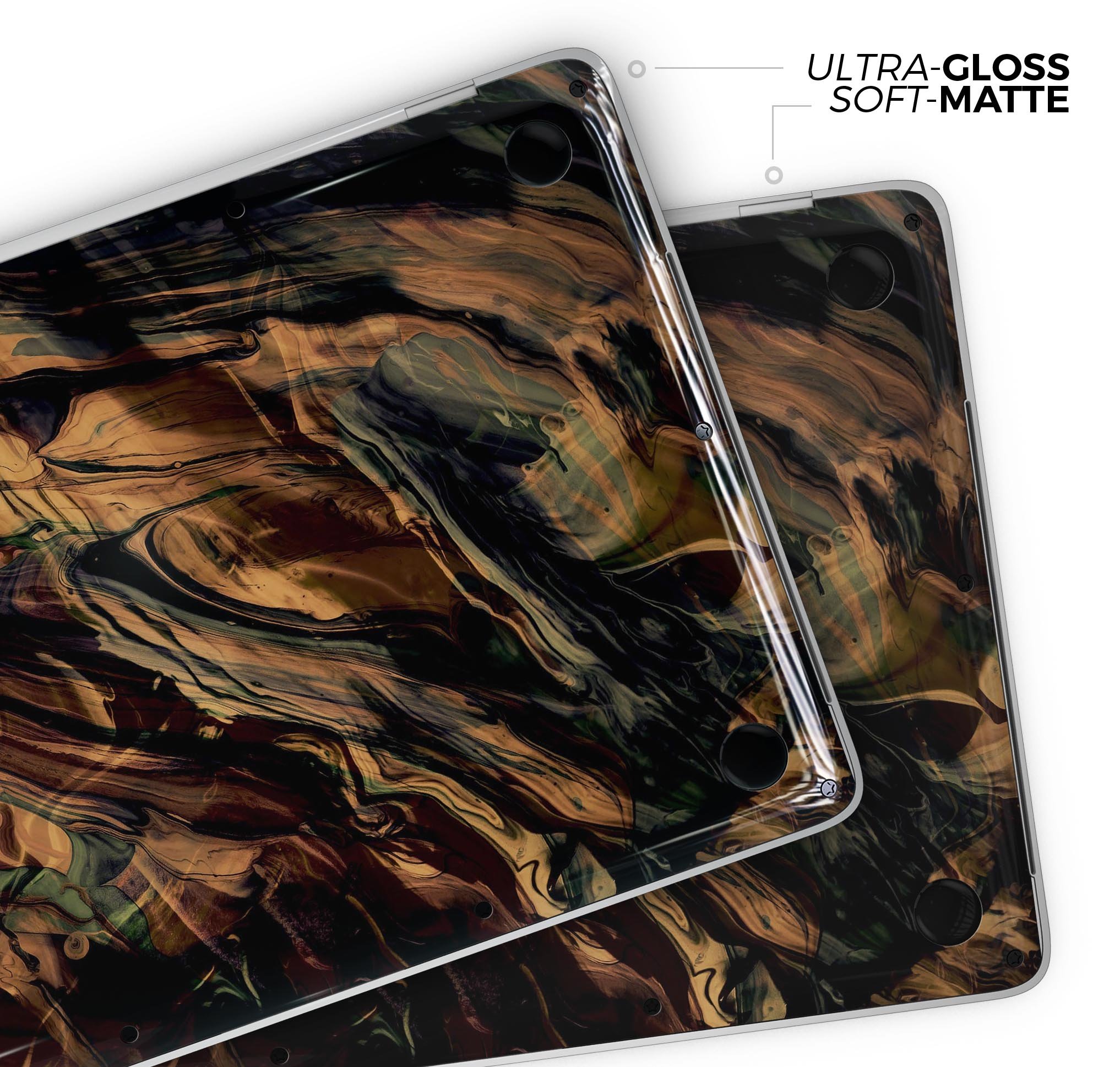 Liquid Abstract Paint Remix V50 skin decal wrap kit for MacBook, showcasing vibrant colors and a sleek design.