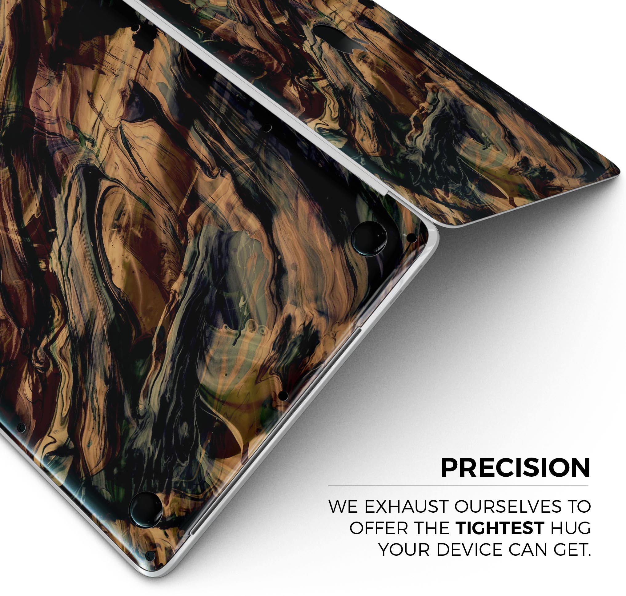 Liquid Abstract Paint Remix V50 skin decal wrap kit for MacBook, showcasing vibrant colors and a sleek design.