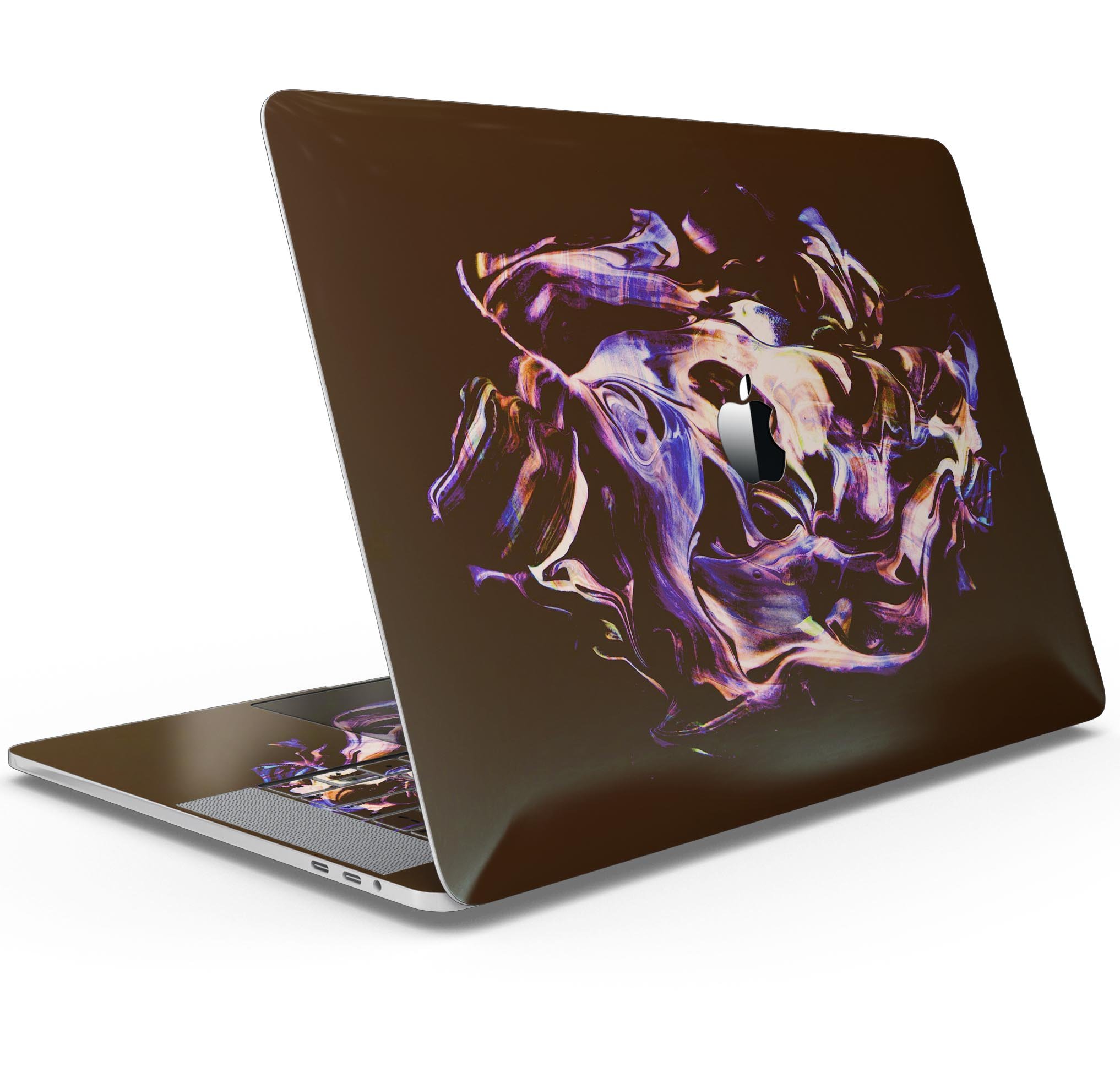 Liquid Abstract Paint Remix V51 skin decal wrap kit for MacBook, showcasing vibrant abstract design and premium vinyl material.