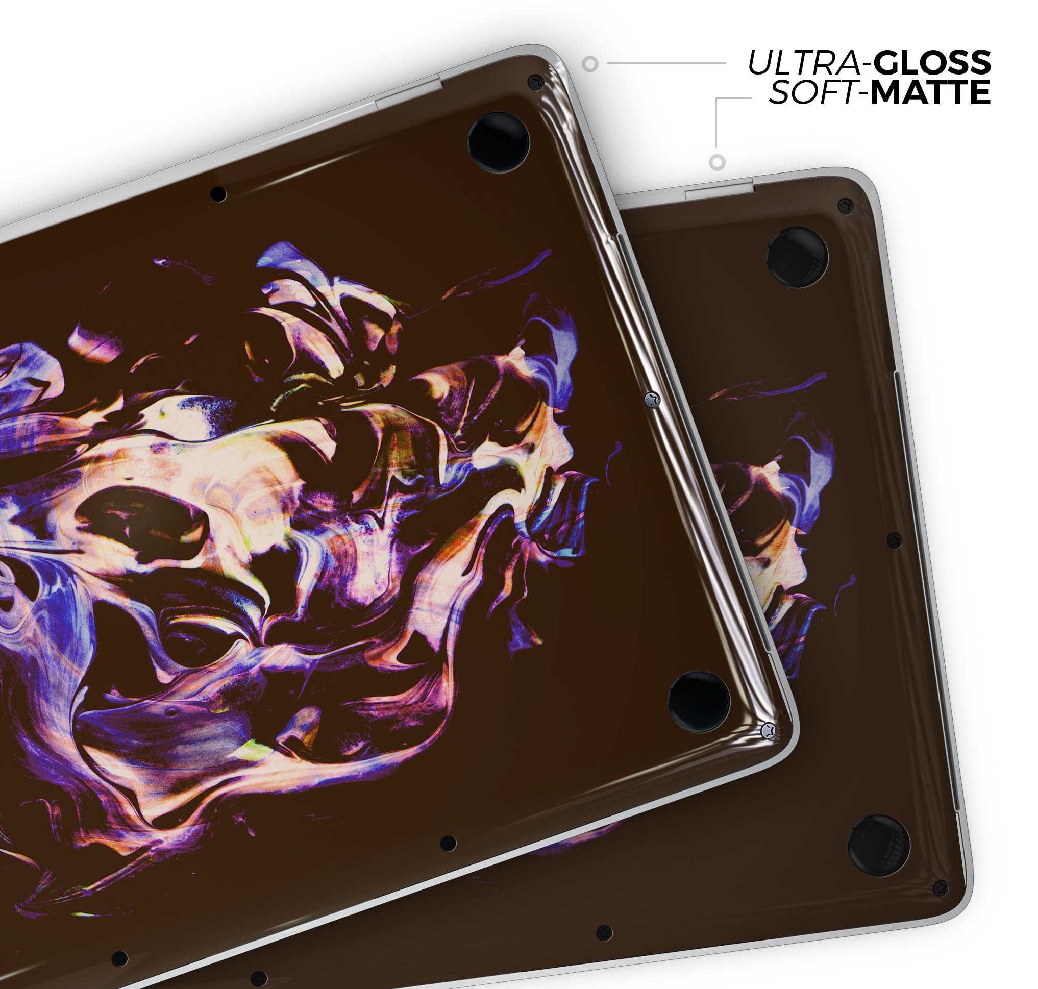 Liquid Abstract Paint Remix V51 skin decal wrap kit for MacBook, showcasing vibrant abstract design and premium vinyl material.