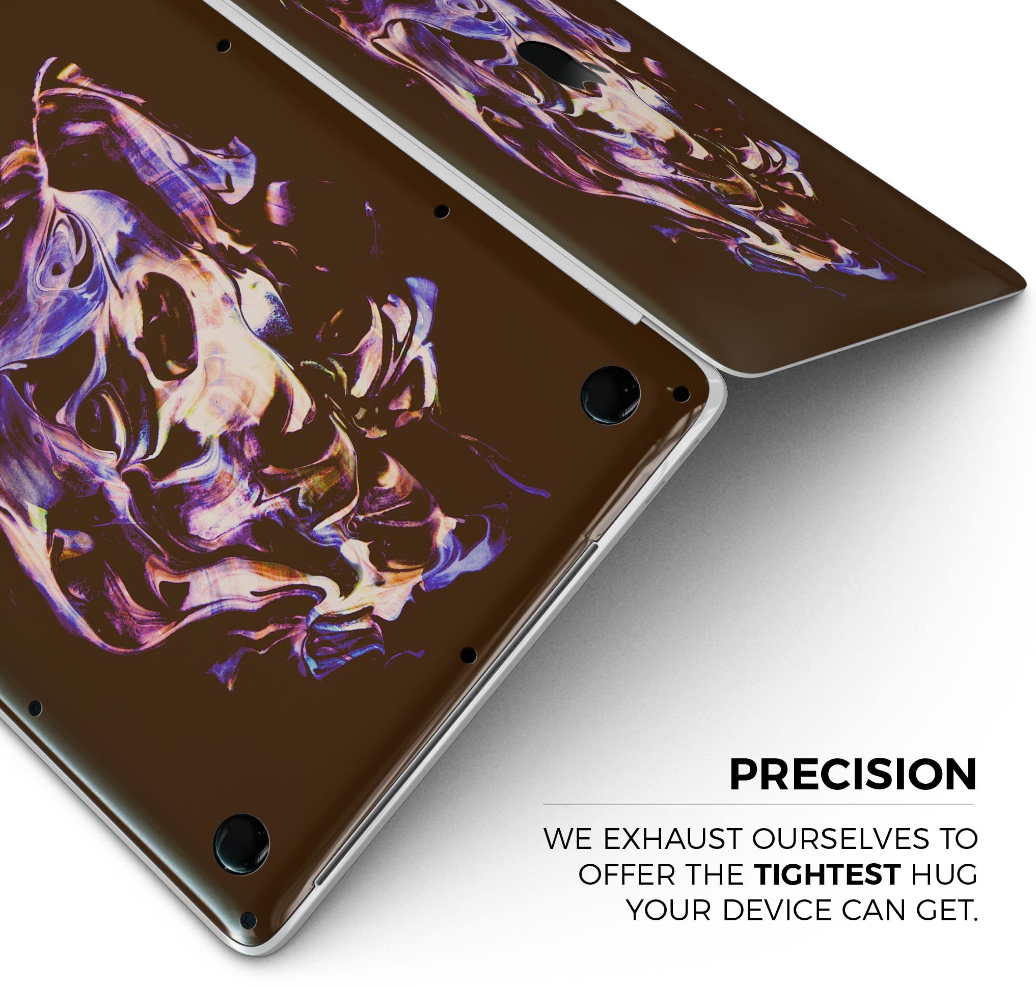 Liquid Abstract Paint Remix V51 skin decal wrap kit for MacBook, showcasing vibrant abstract design and premium vinyl material.