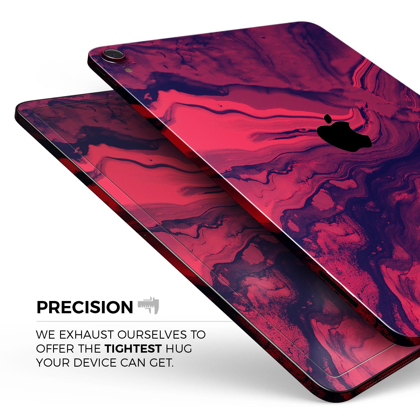 Liquid Abstract Paint Remix V6 skin decal for Apple devices, showcasing vibrant colors and intricate designs on a sleek surface.