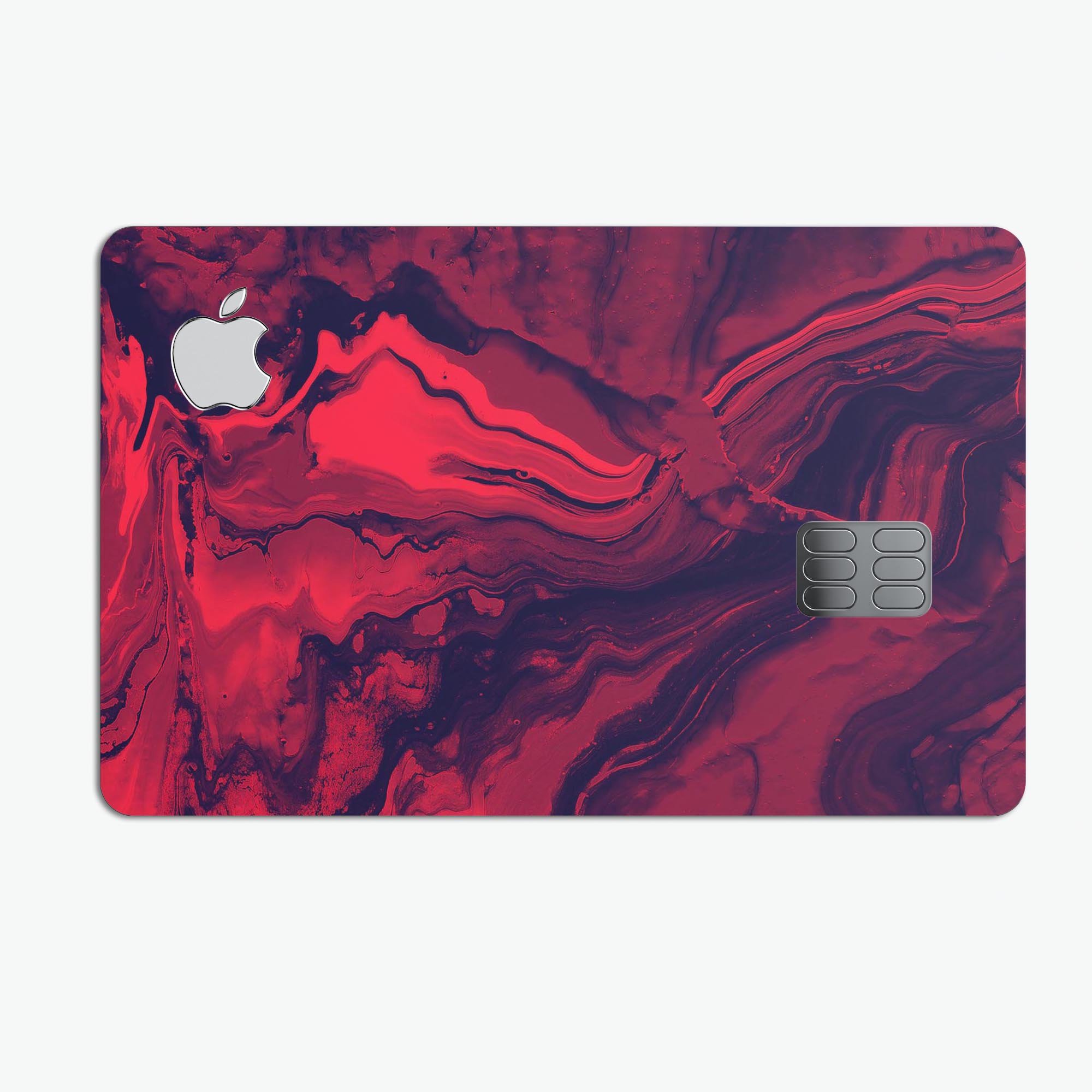 Liquid Abstract Paint Remix V6 skin for Apple Card, showcasing premium vinyl design with a glossy finish.