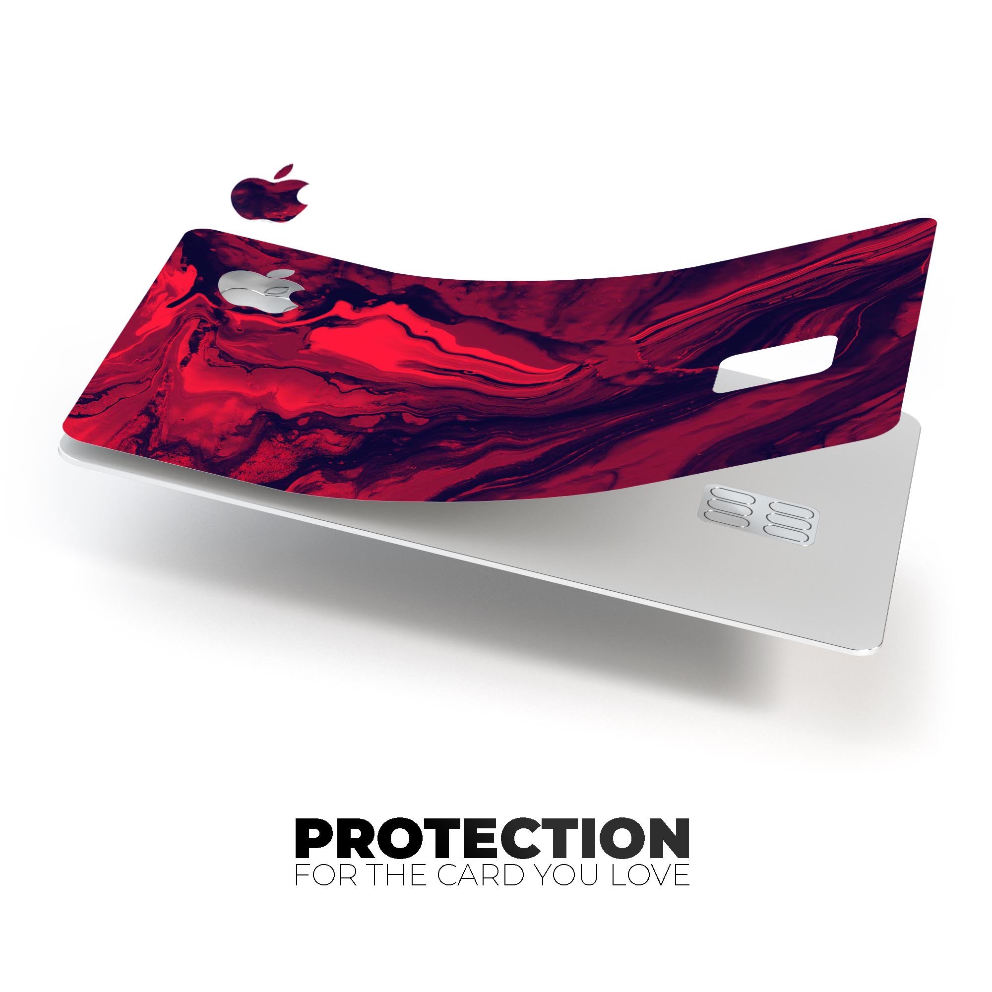 Liquid Abstract Paint Remix V6 skin for Apple Card, showcasing premium vinyl design with a glossy finish.