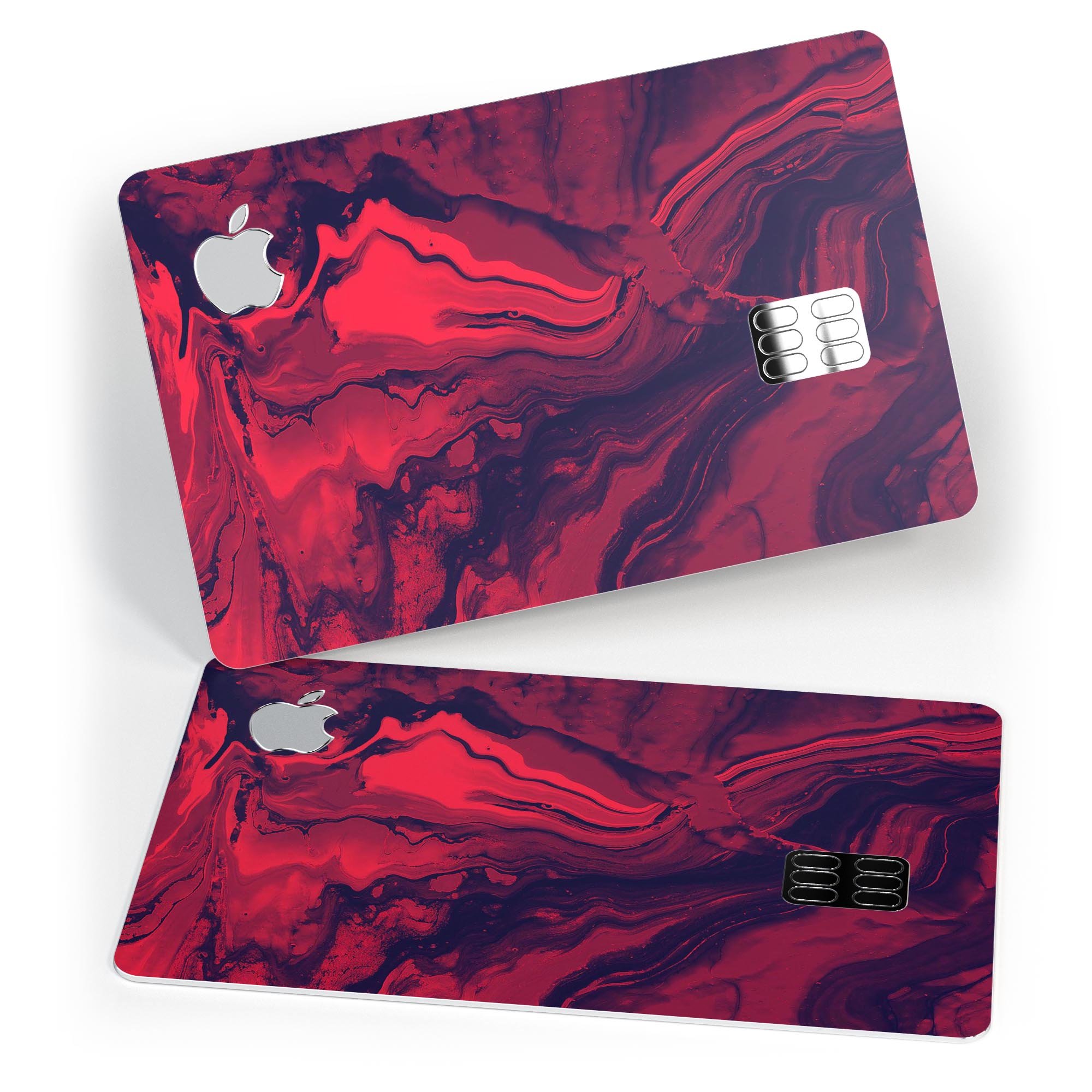 Liquid Abstract Paint Remix V6 skin for Apple Card, showcasing premium vinyl design with a glossy finish.