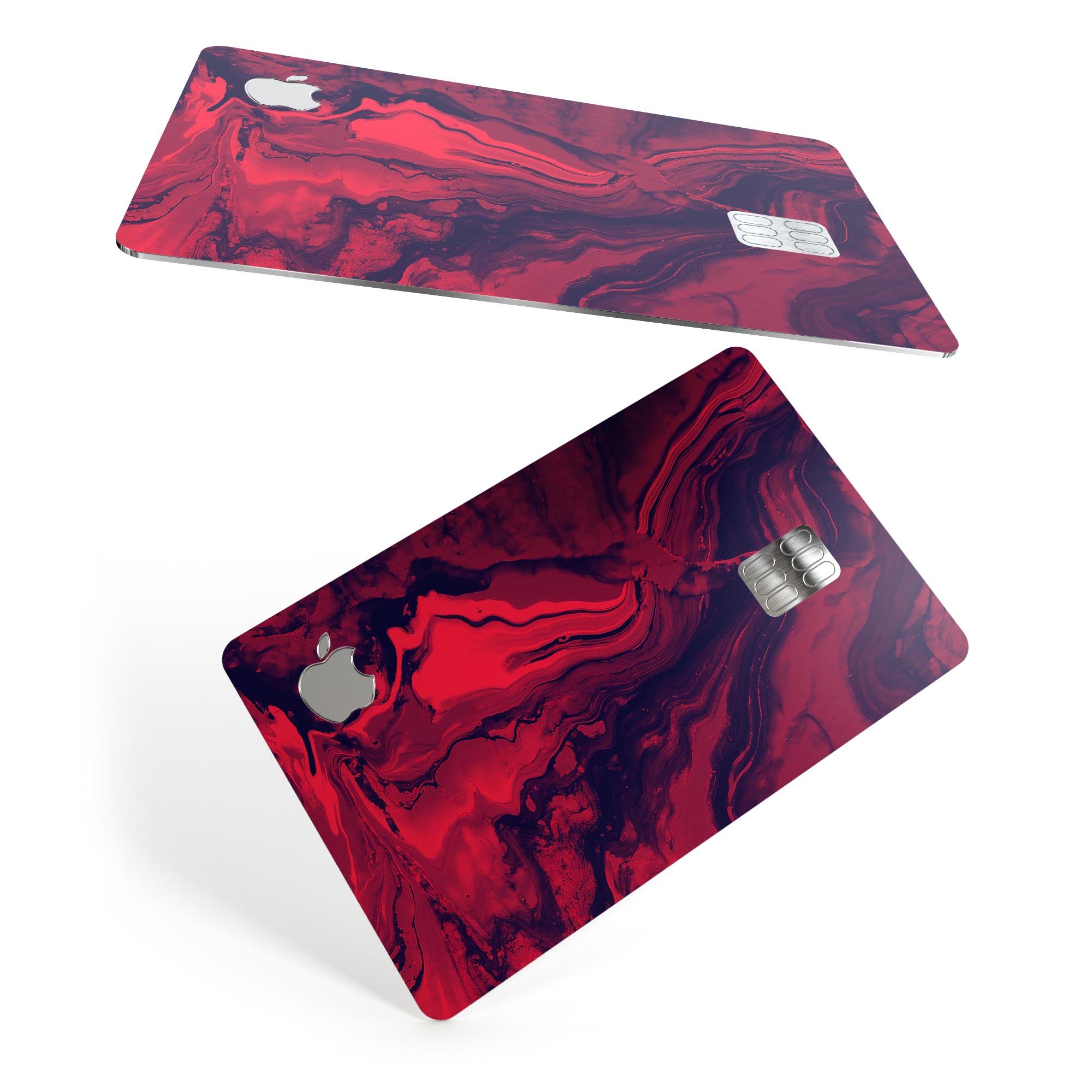 Liquid Abstract Paint Remix V6 skin for Apple Card, showcasing premium vinyl design with a glossy finish.