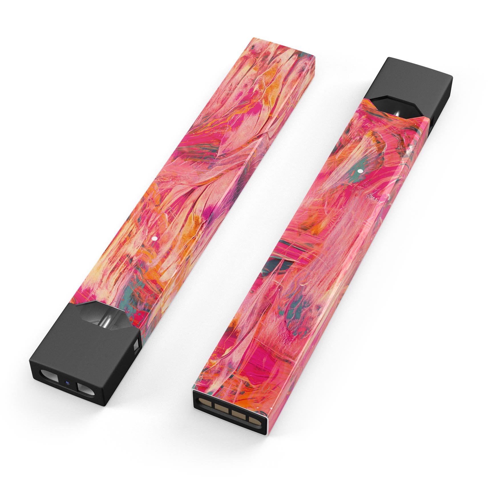 Liquid Abstract Paint Remix V61 skin wrap for JUUL device, showcasing vibrant colors and precise cut.