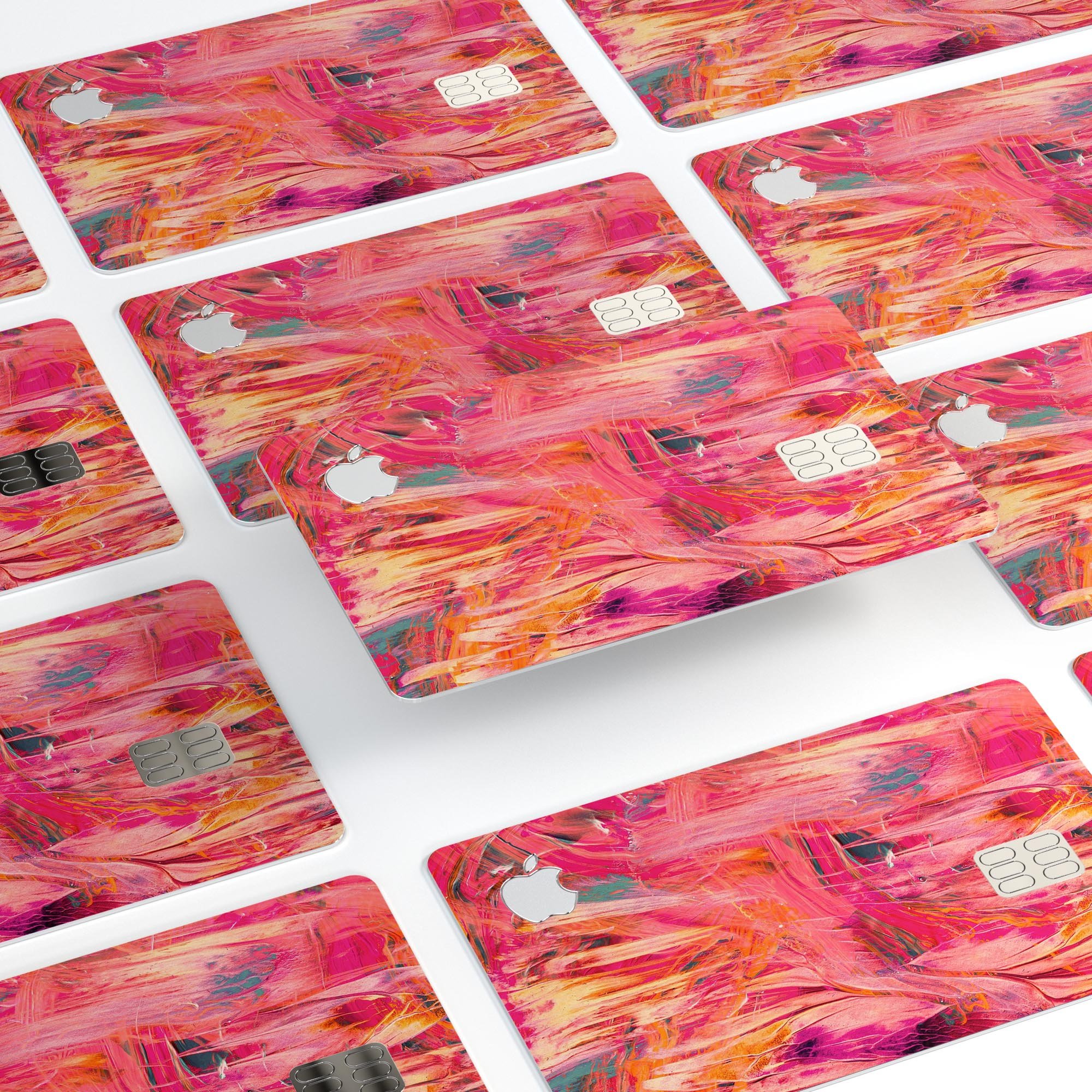 Liquid Abstract Paint Remix V61 skin for Apple Card, showcasing premium vinyl design with ultra-gloss finish.