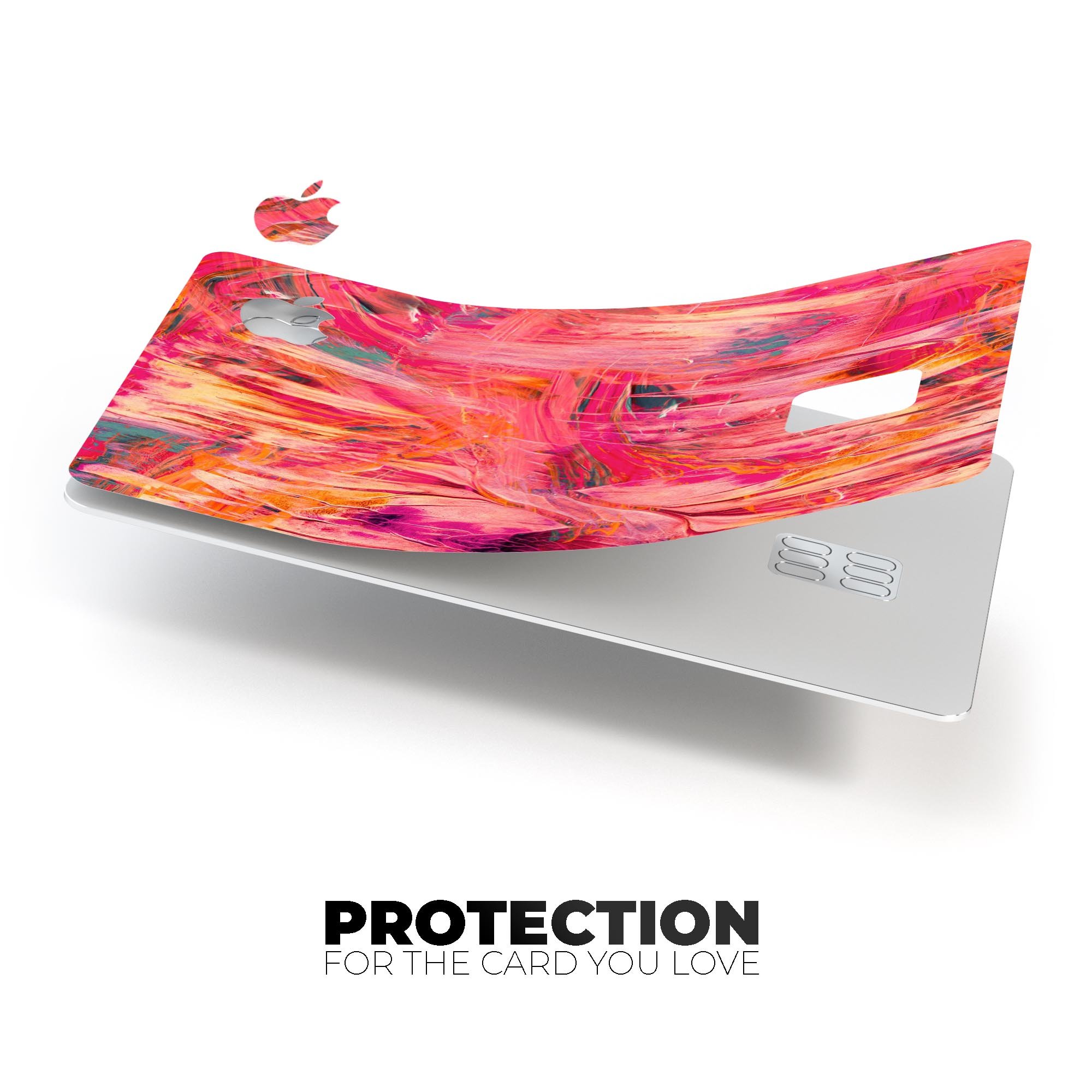 Liquid Abstract Paint Remix V61 skin for Apple Card, showcasing premium vinyl design with ultra-gloss finish.