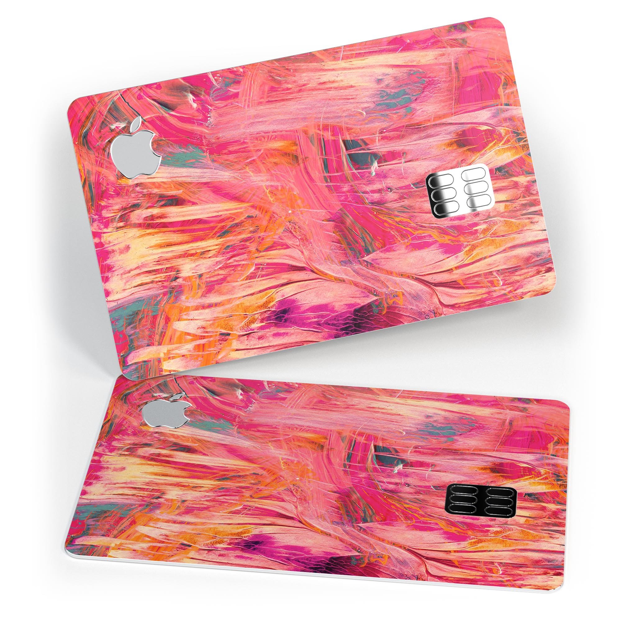 Liquid Abstract Paint Remix V61 skin for Apple Card, showcasing premium vinyl design with ultra-gloss finish.