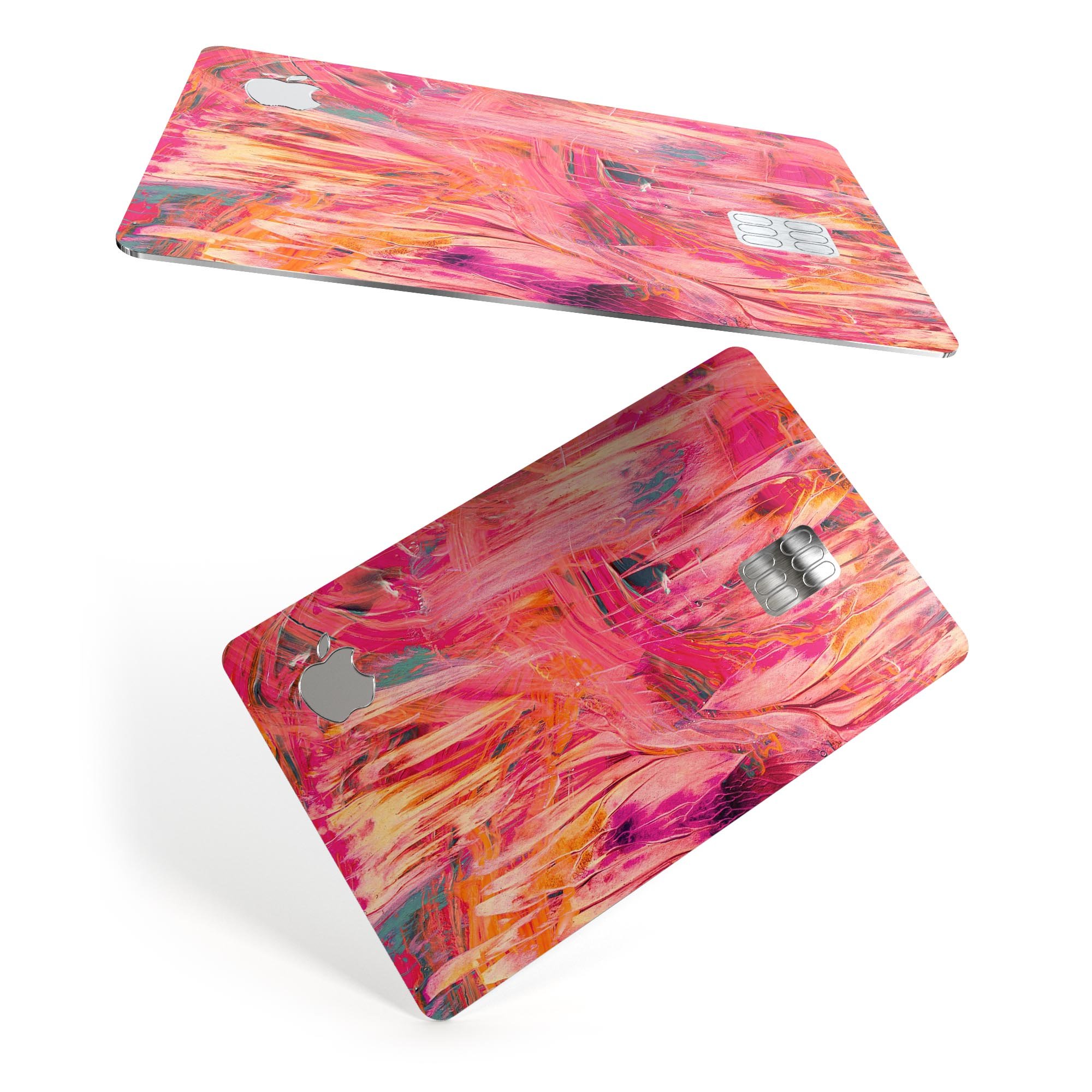 Liquid Abstract Paint Remix V61 skin for Apple Card, showcasing premium vinyl design with ultra-gloss finish.