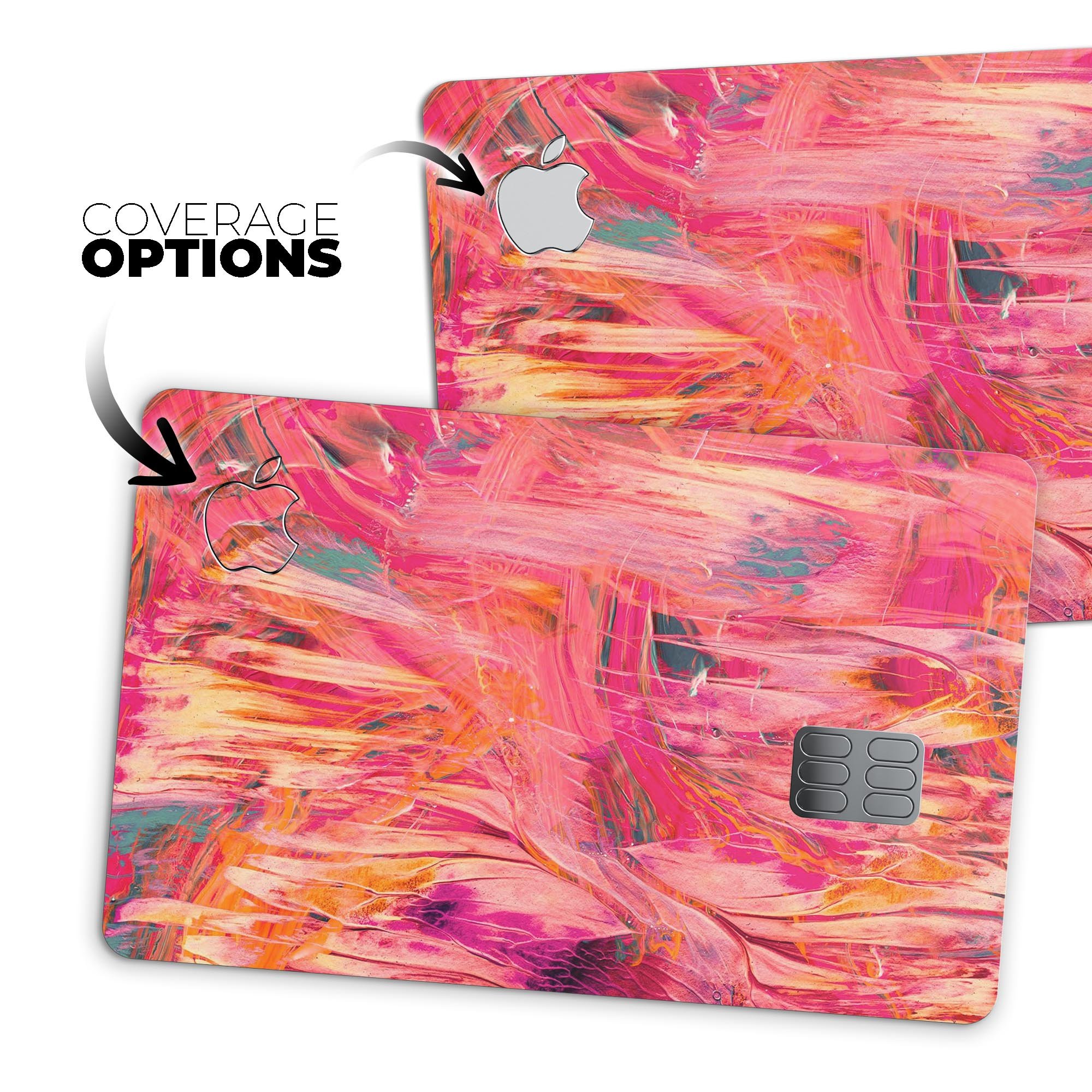 Liquid Abstract Paint Remix V61 skin for Apple Card, showcasing premium vinyl design with ultra-gloss finish.