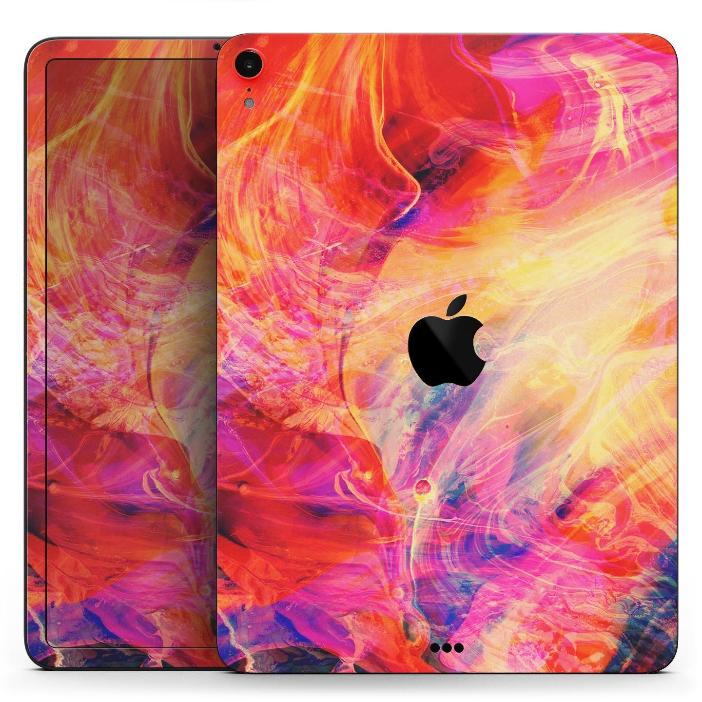 Liquid Abstract Paint Remix V69 full body skin decal for Apple devices, showcasing vibrant colors and a sleek design.