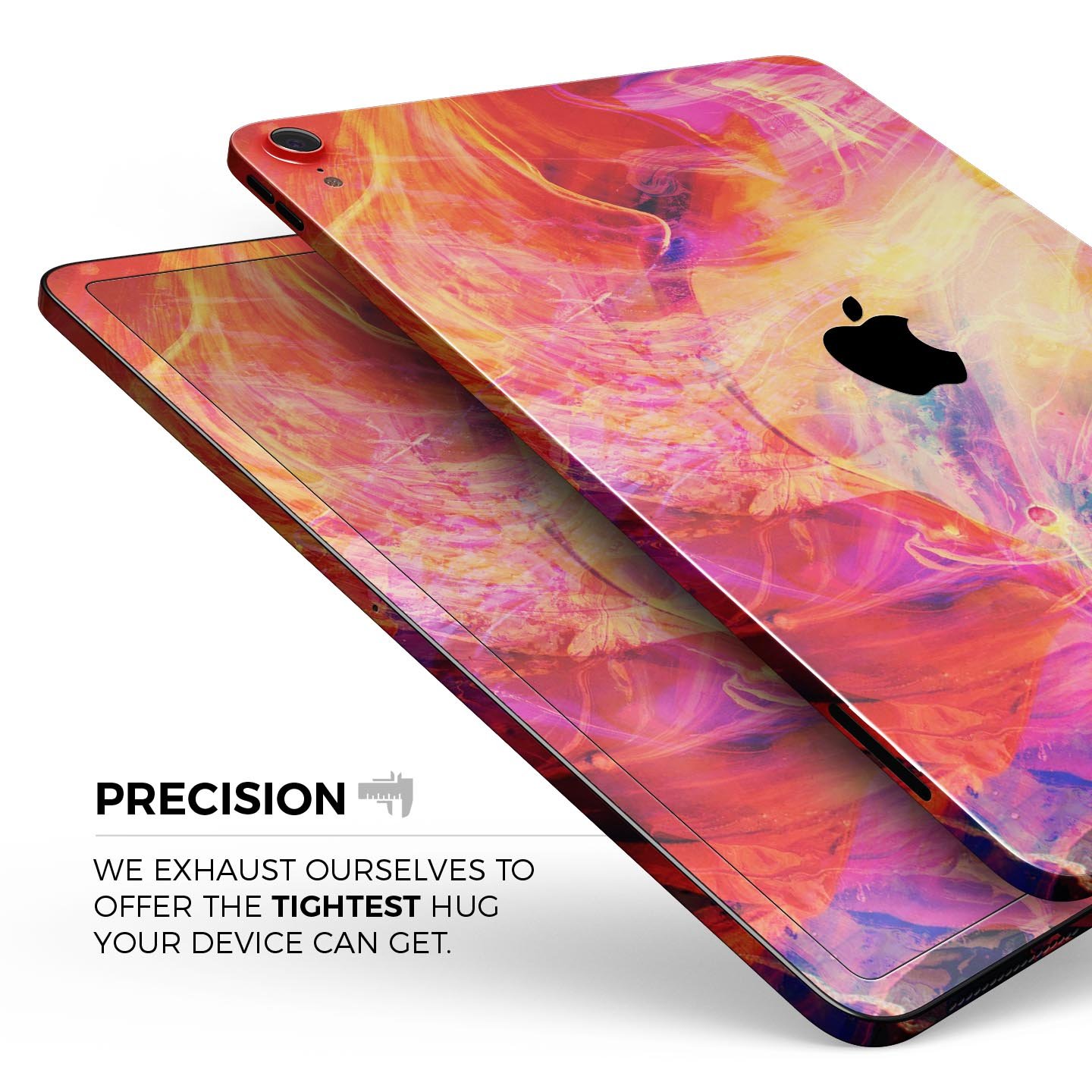 Liquid Abstract Paint Remix V69 full body skin decal for Apple devices, showcasing vibrant colors and a sleek design.