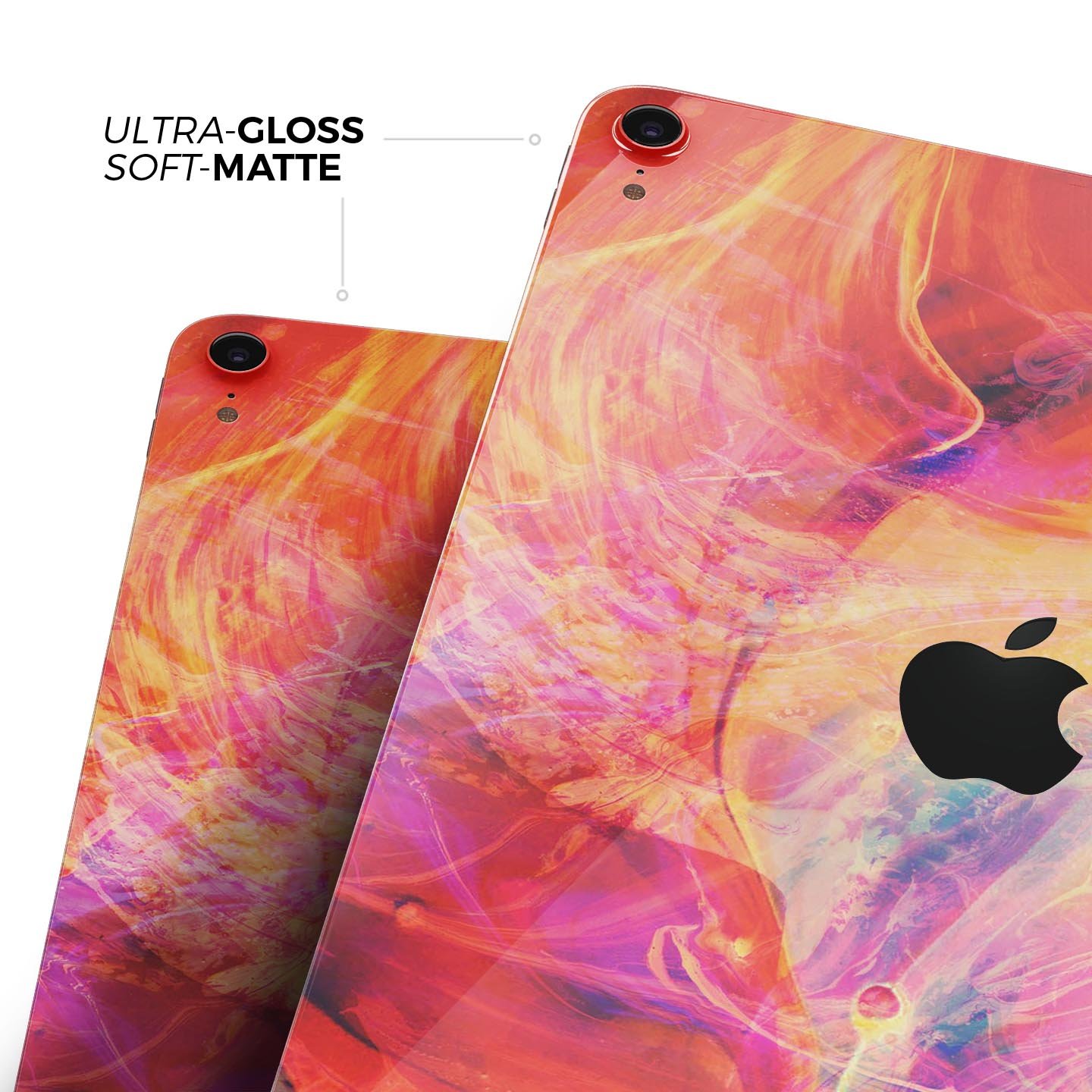 Liquid Abstract Paint Remix V69 full body skin decal for Apple devices, showcasing vibrant colors and a sleek design.