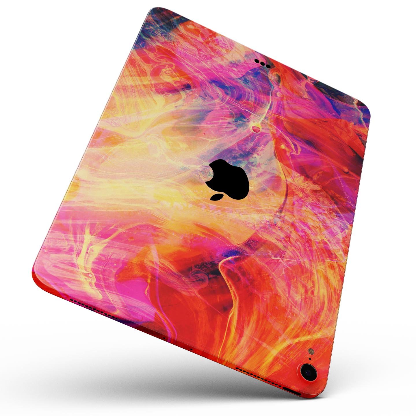 Liquid Abstract Paint Remix V69 full body skin decal for Apple devices, showcasing vibrant colors and a sleek design.