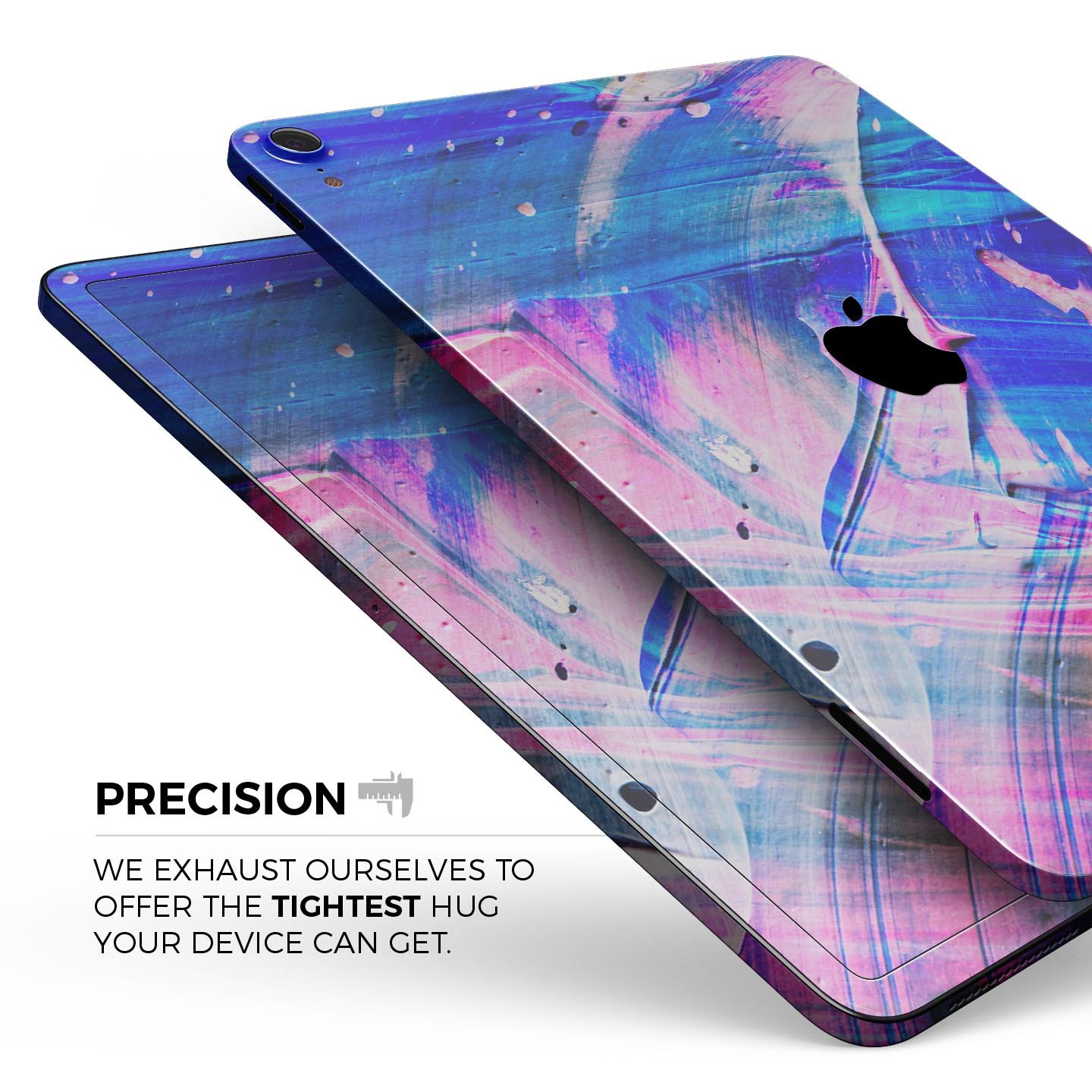 Liquid Abstract Paint Remix V77 full-body skin decal for Apple devices, showcasing vibrant abstract design and premium 3M material.