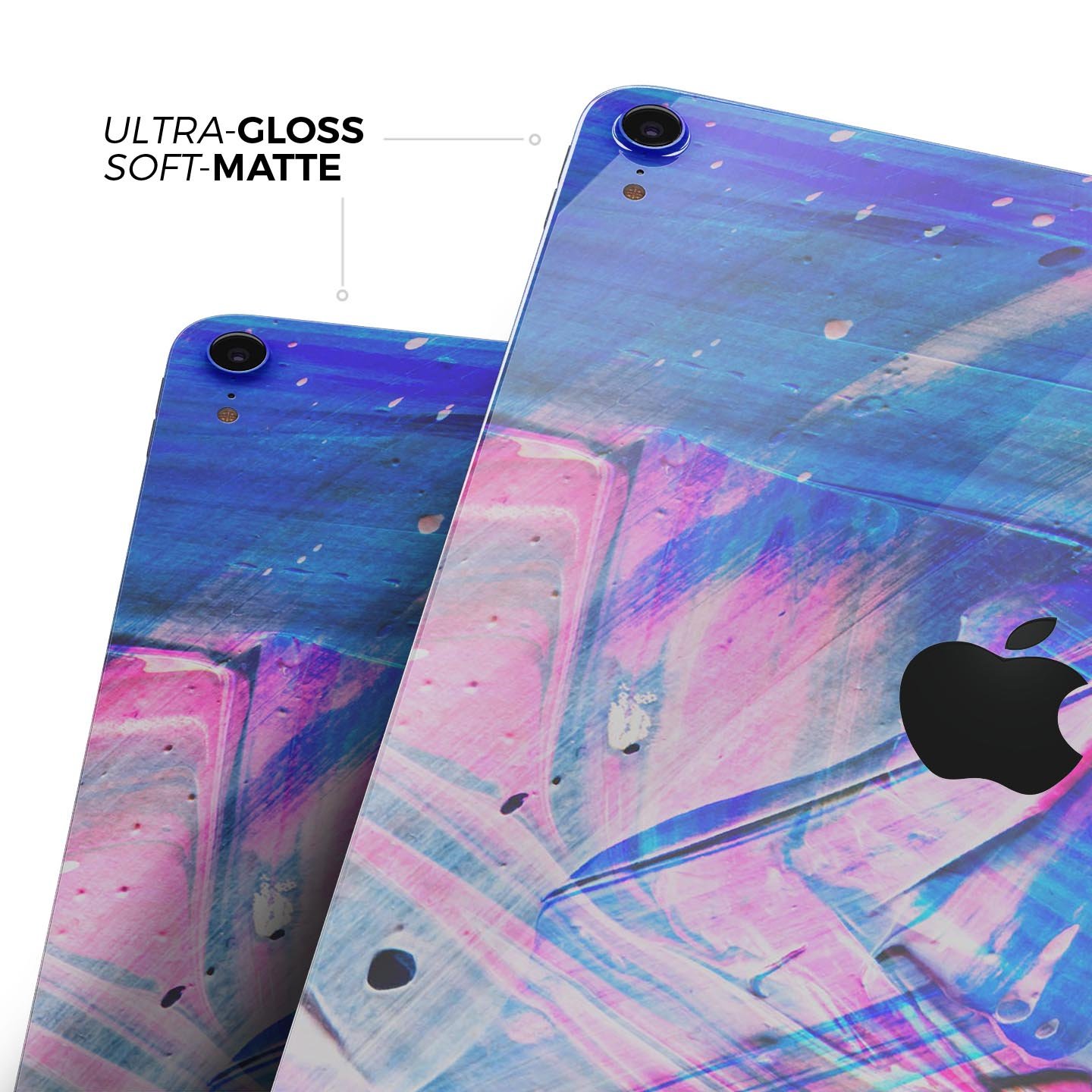 Liquid Abstract Paint Remix V77 full-body skin decal for Apple devices, showcasing vibrant abstract design and premium 3M material.