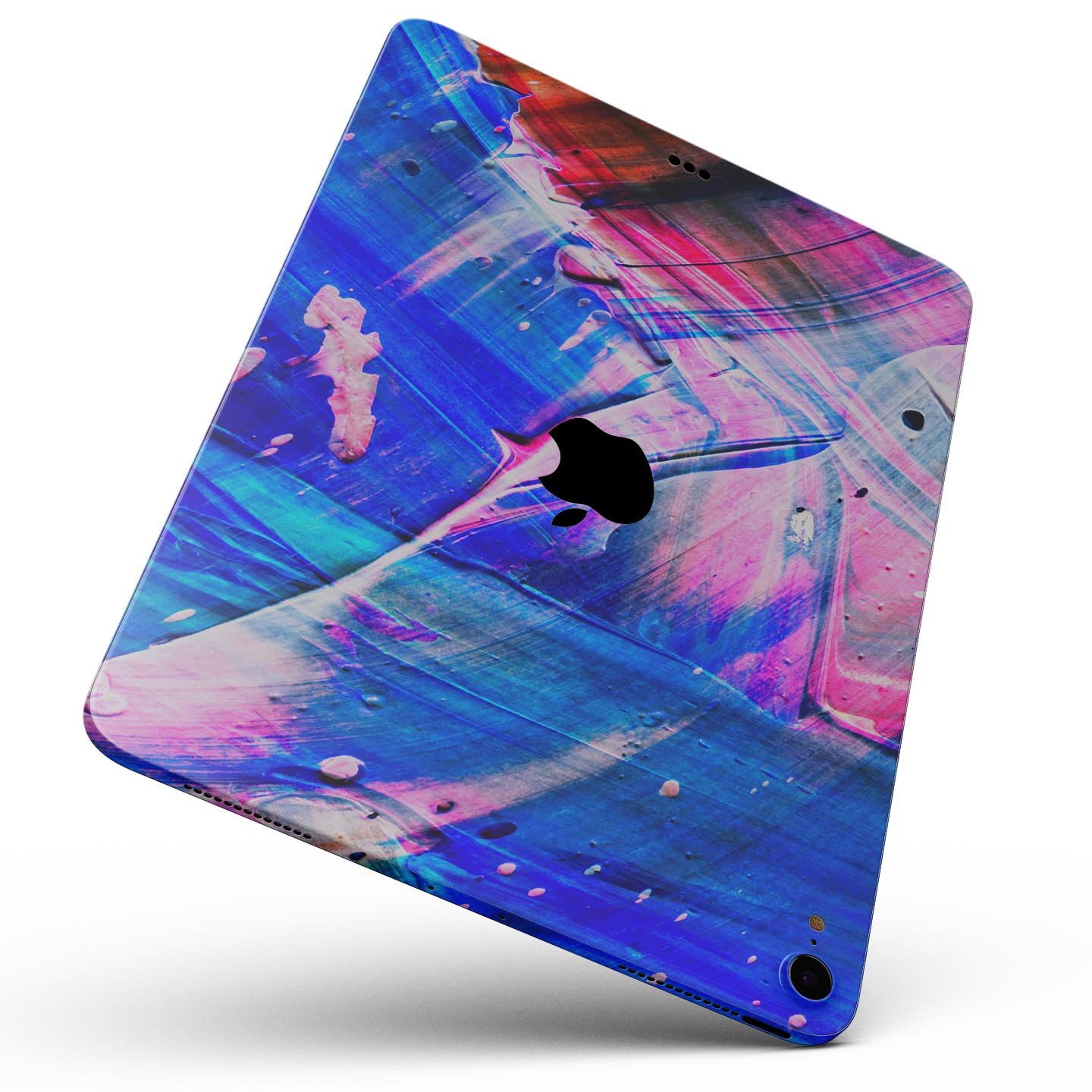 Liquid Abstract Paint Remix V77 full-body skin decal for Apple devices, showcasing vibrant abstract design and premium 3M material.