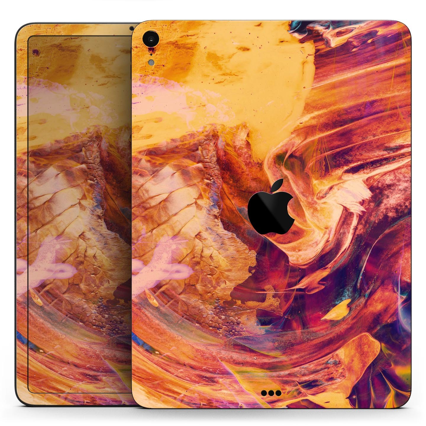 Liquid Abstract Paint Remix V70 skin decal for Apple devices, showcasing vibrant abstract design and premium 3M material.