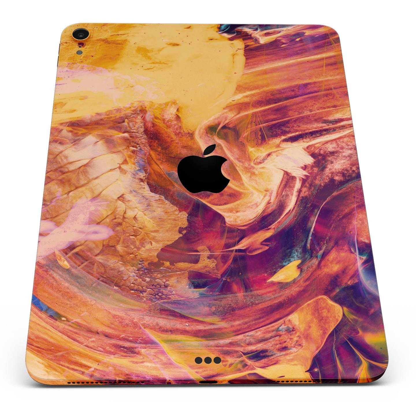 Liquid Abstract Paint Remix V70 skin decal for Apple devices, showcasing vibrant abstract design and premium 3M material.