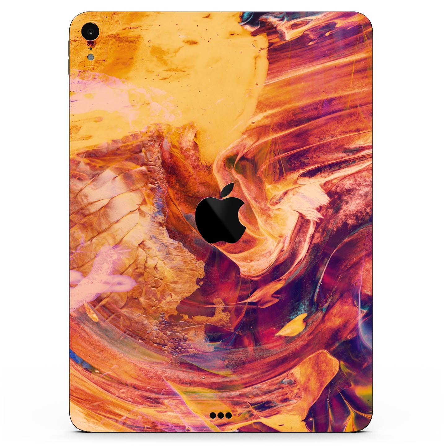 Liquid Abstract Paint Remix V70 skin decal for Apple devices, showcasing vibrant abstract design and premium 3M material.