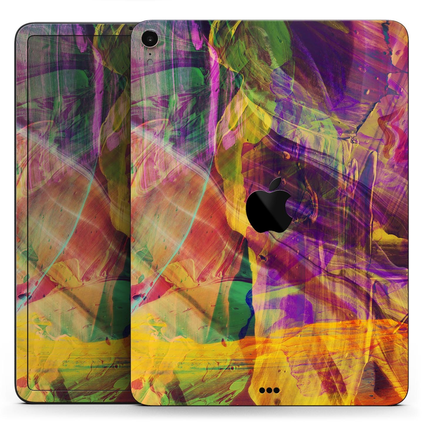 Liquid Abstract Paint Remix V71 full body skin decal for Apple devices, showcasing vibrant abstract design and premium 3M material.