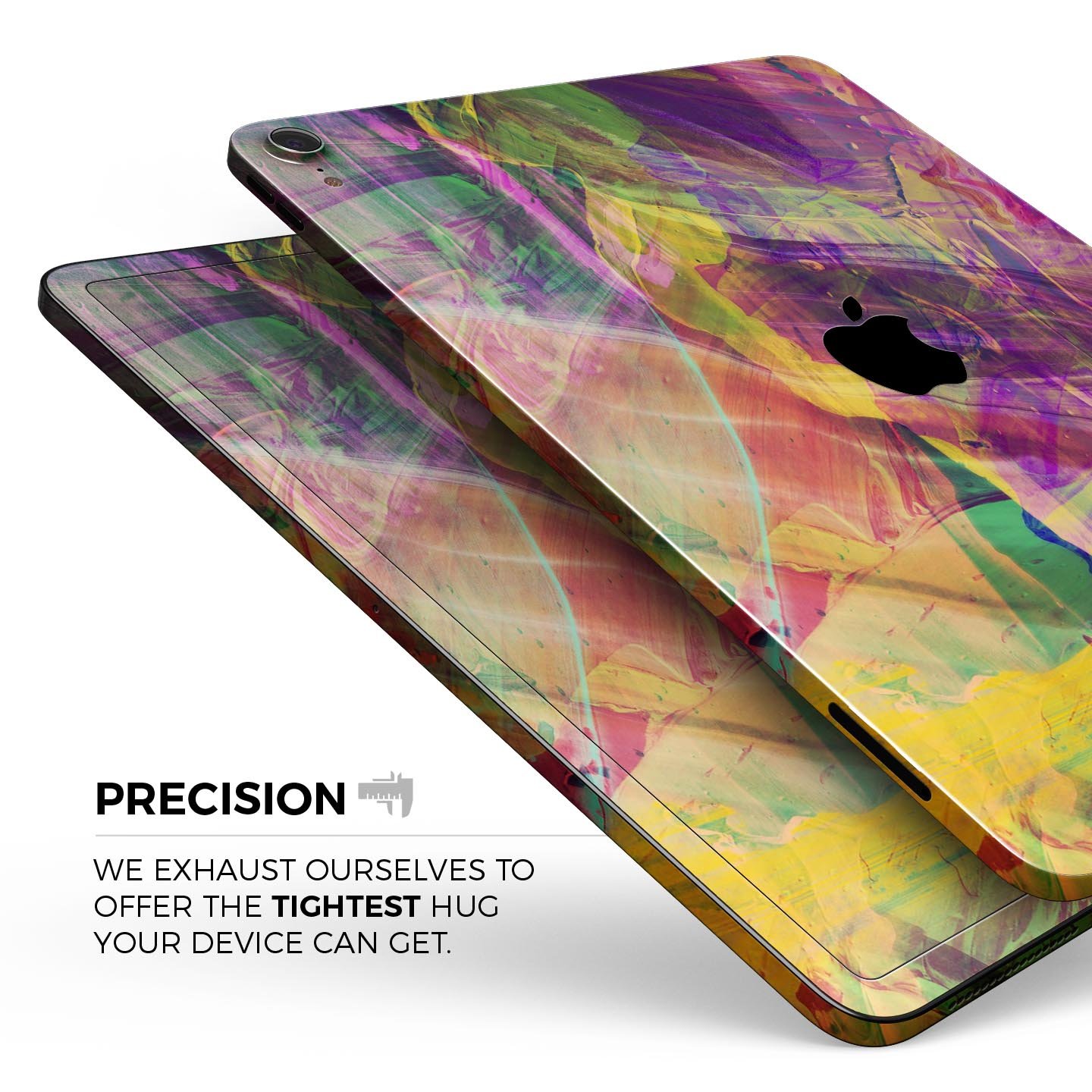 Liquid Abstract Paint Remix V71 full body skin decal for Apple devices, showcasing vibrant abstract design and premium 3M material.