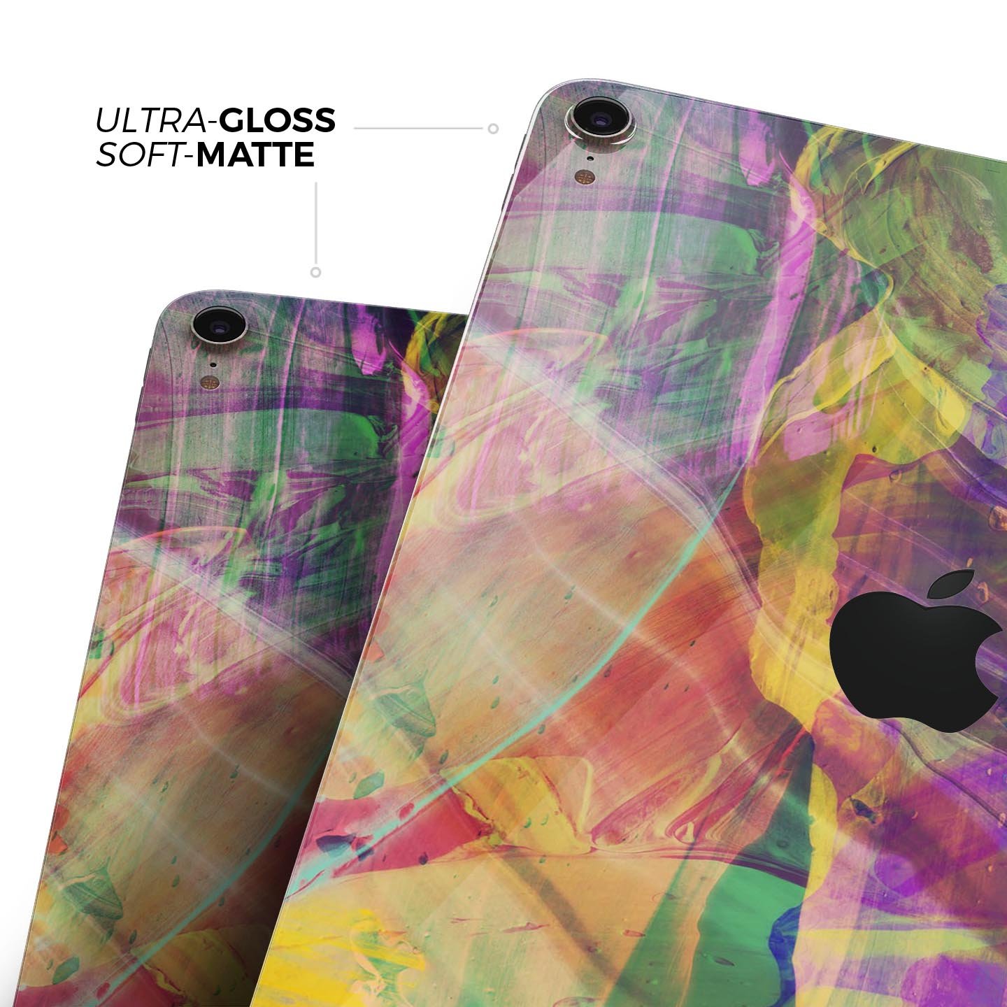 Liquid Abstract Paint Remix V71 full body skin decal for Apple devices, showcasing vibrant abstract design and premium 3M material.