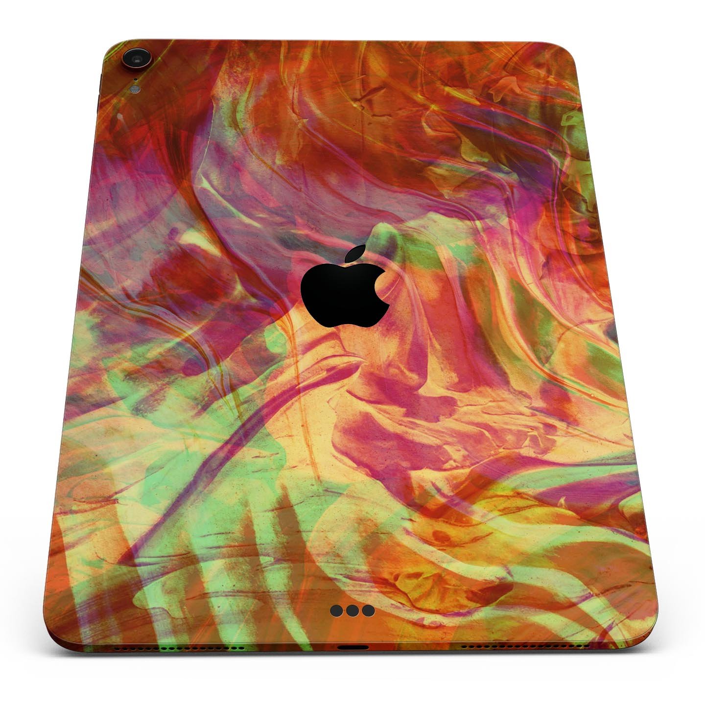 Liquid Abstract Paint Remix V74 skin decal for Apple devices, showcasing vibrant colors and a sleek design.