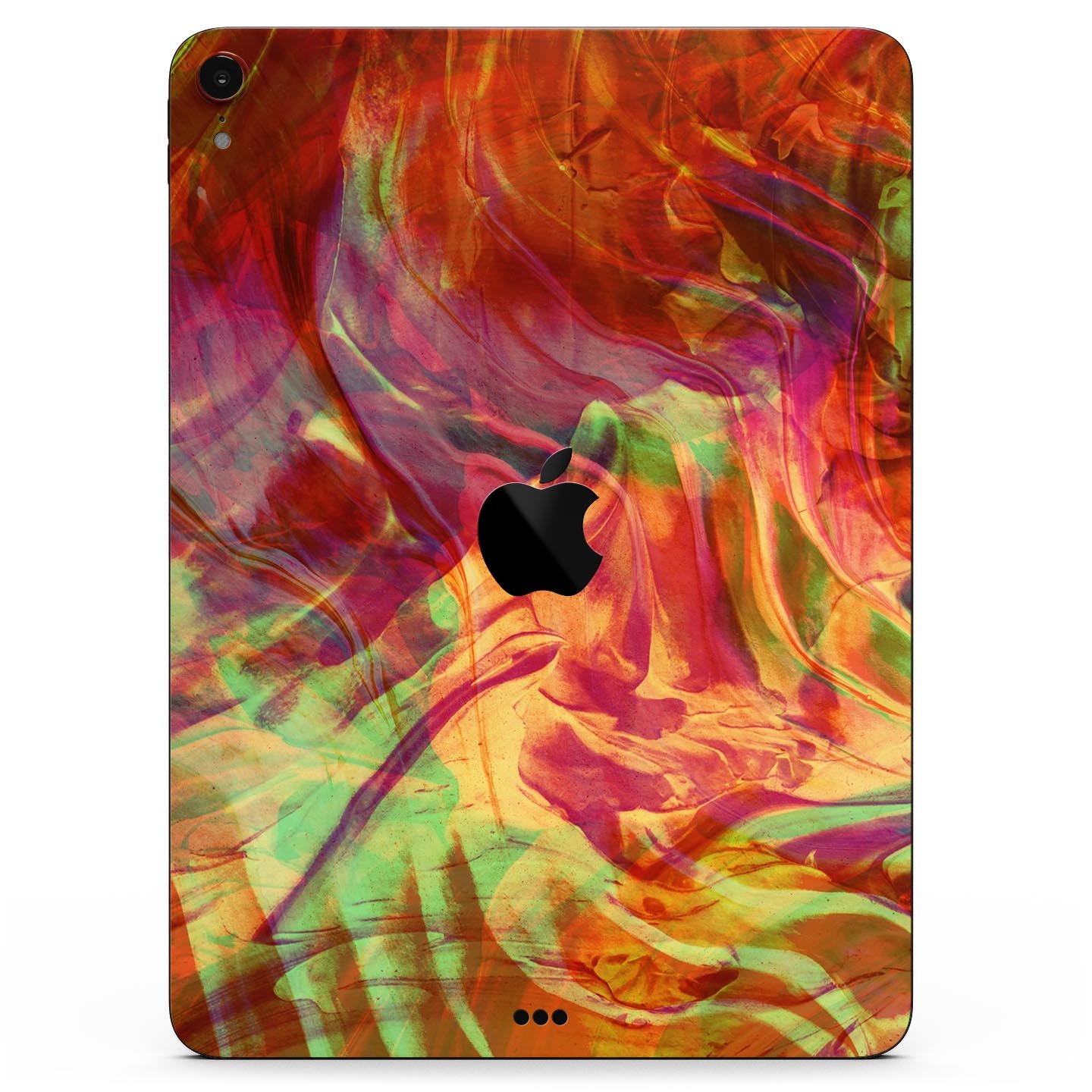 Liquid Abstract Paint Remix V74 skin decal for Apple devices, showcasing vibrant colors and a sleek design.