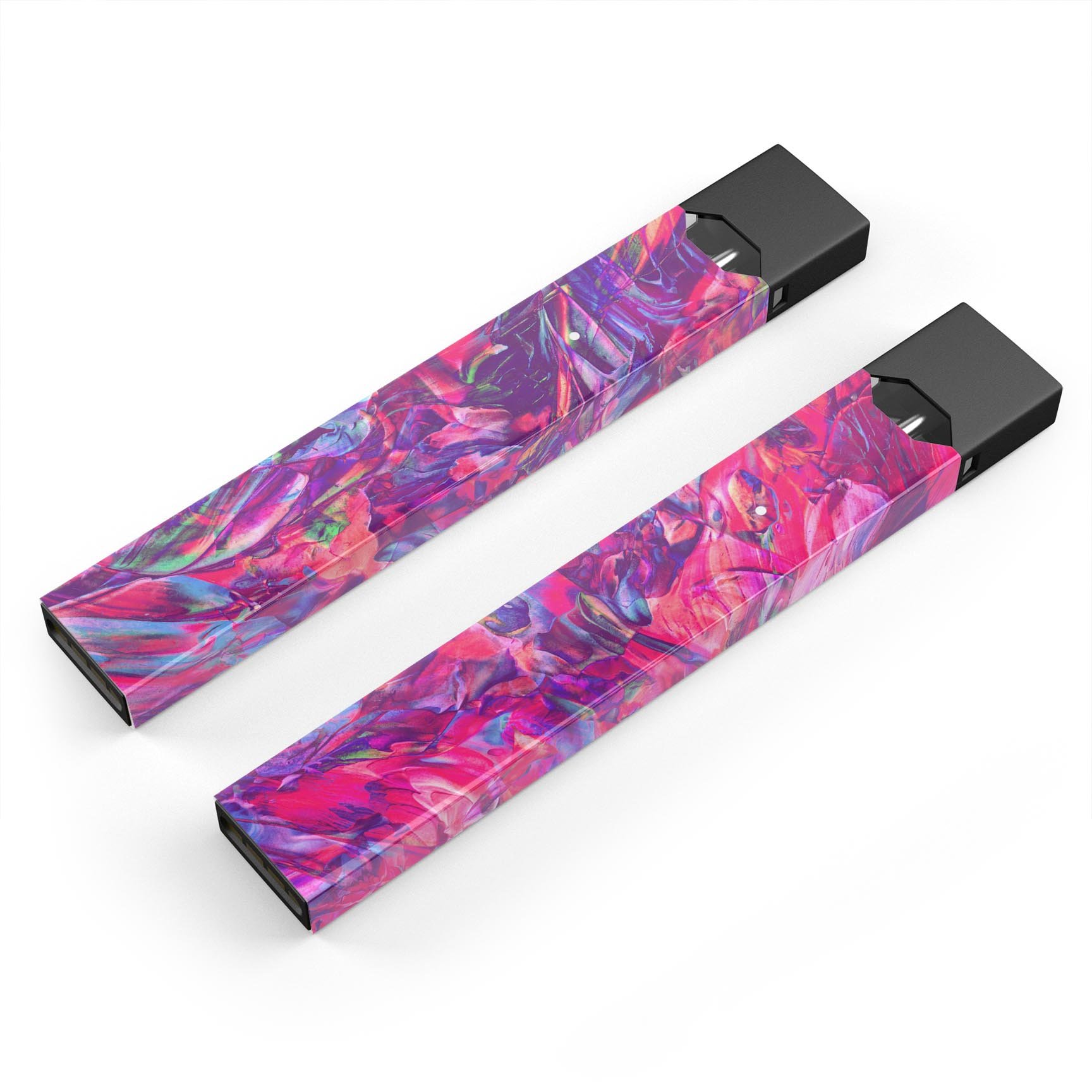 Liquid Abstract Paint Remix V76 skin-wrap for JUUL device, showcasing vibrant design and protective features.