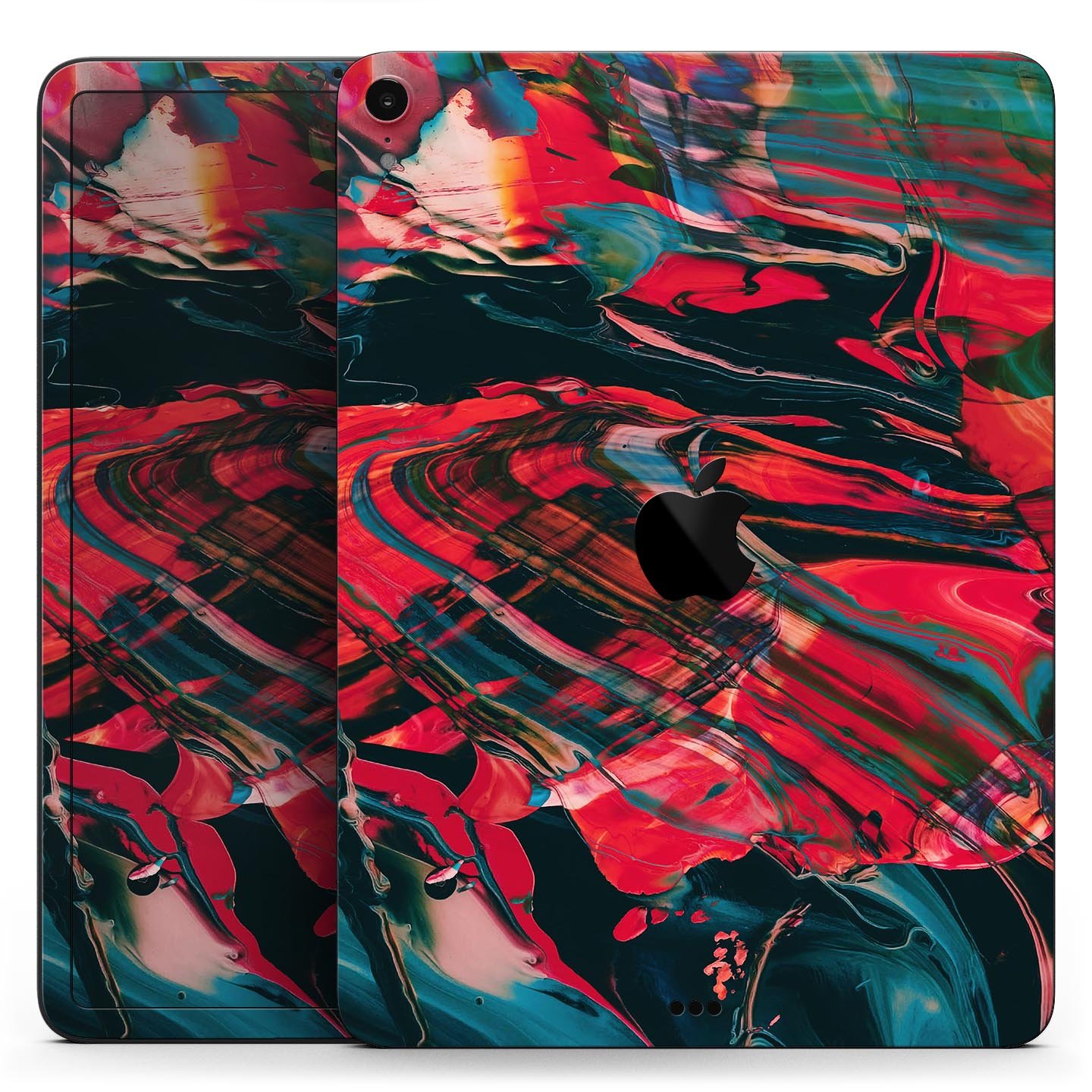 Liquid Abstract Paint Remix V88 full body skin decal for Apple devices, showcasing vibrant colors and sleek design.