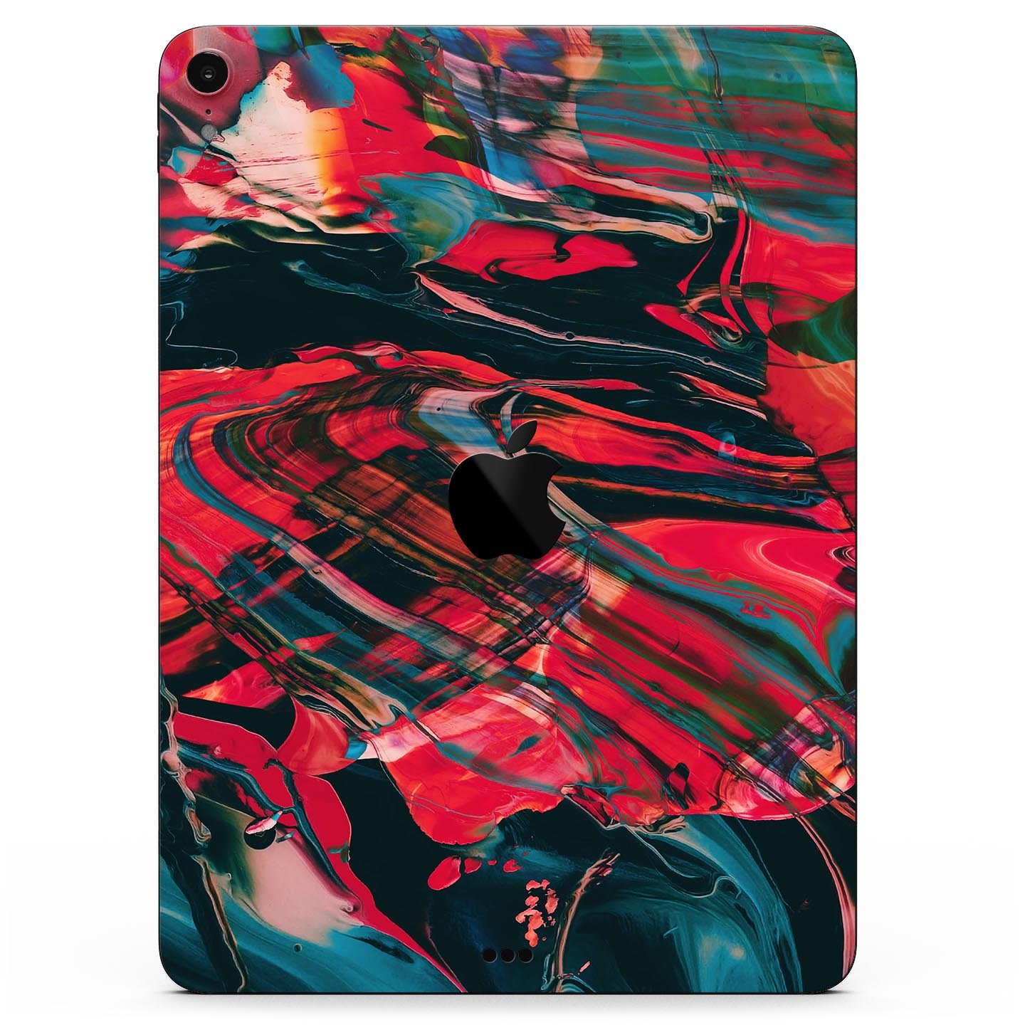 Liquid Abstract Paint Remix V88 full body skin decal for Apple devices, showcasing vibrant colors and sleek design.