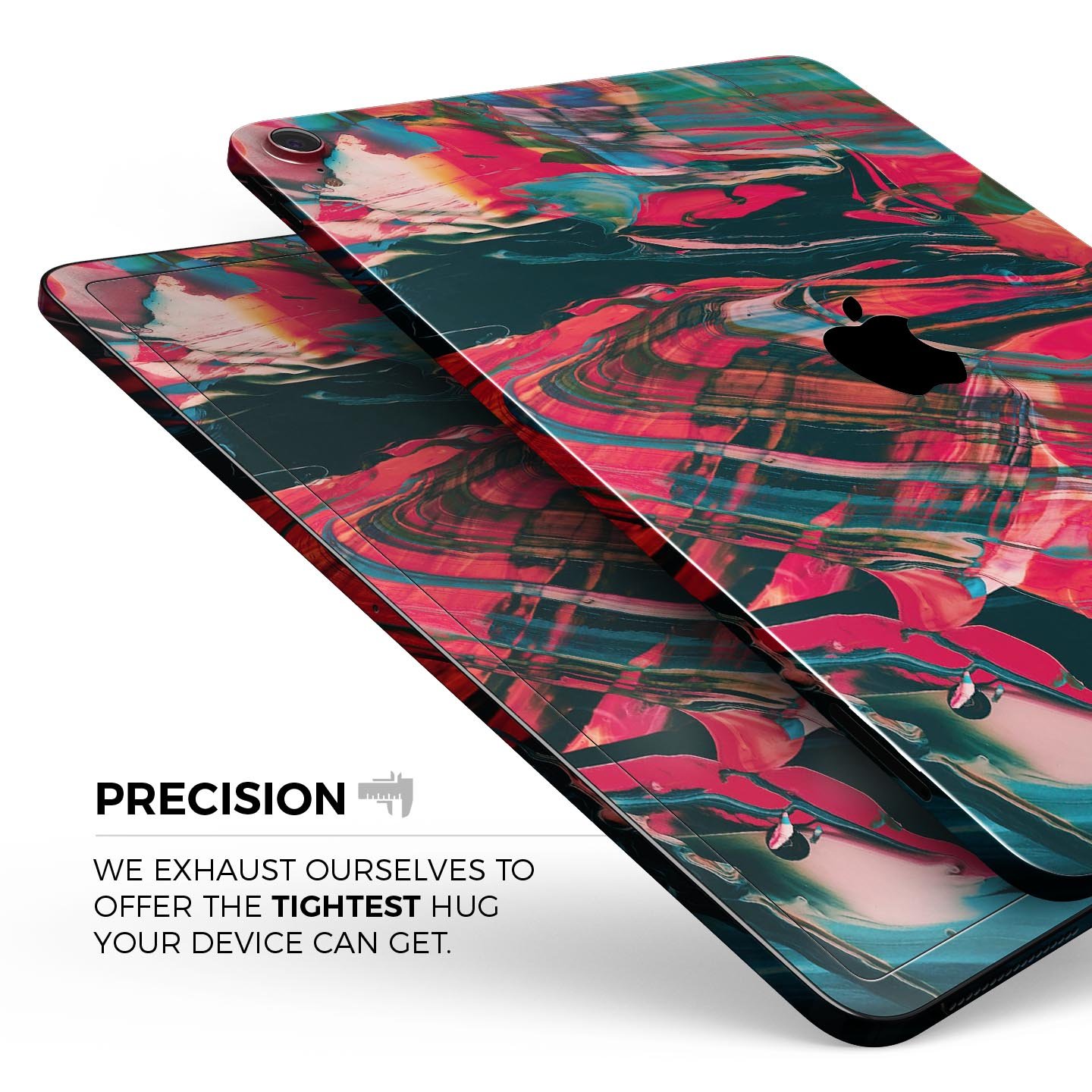 Liquid Abstract Paint Remix V88 full body skin decal for Apple devices, showcasing vibrant colors and sleek design.