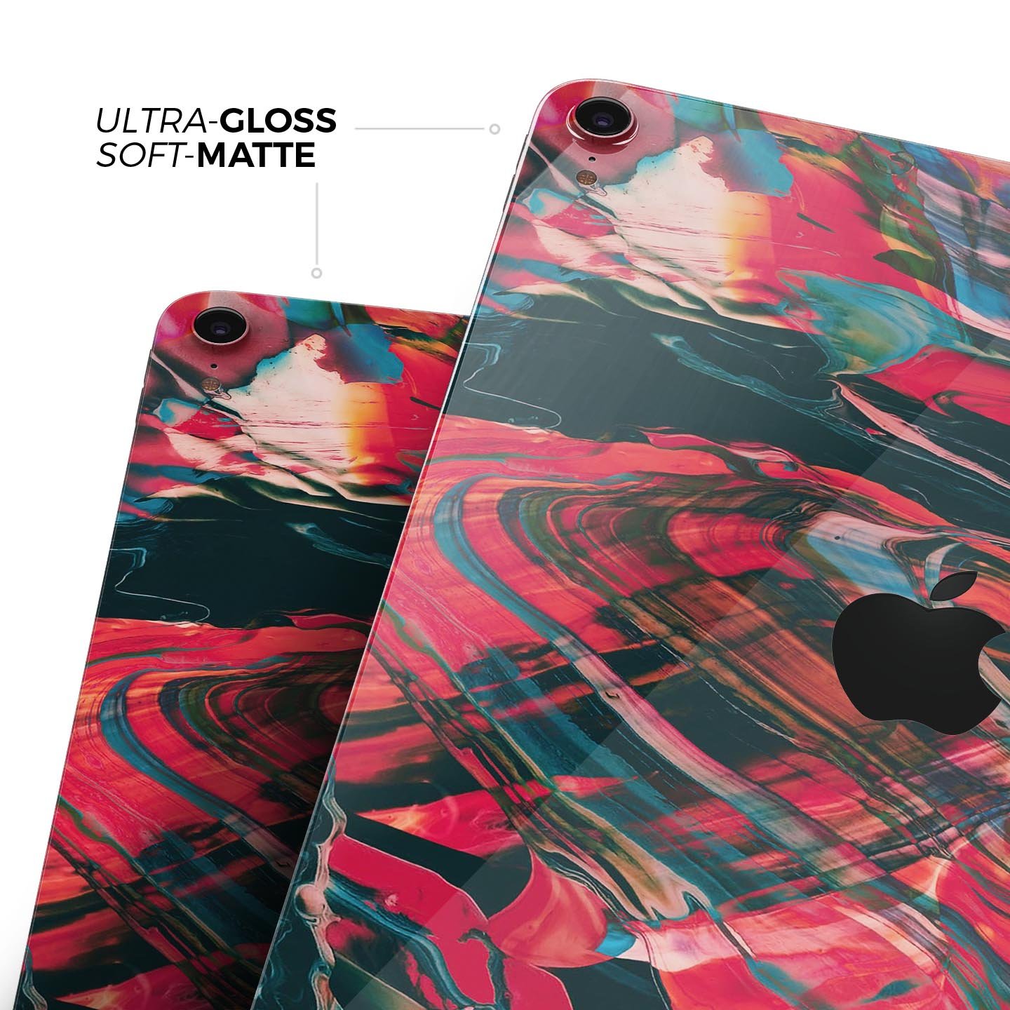 Liquid Abstract Paint Remix V88 full body skin decal for Apple devices, showcasing vibrant colors and sleek design.