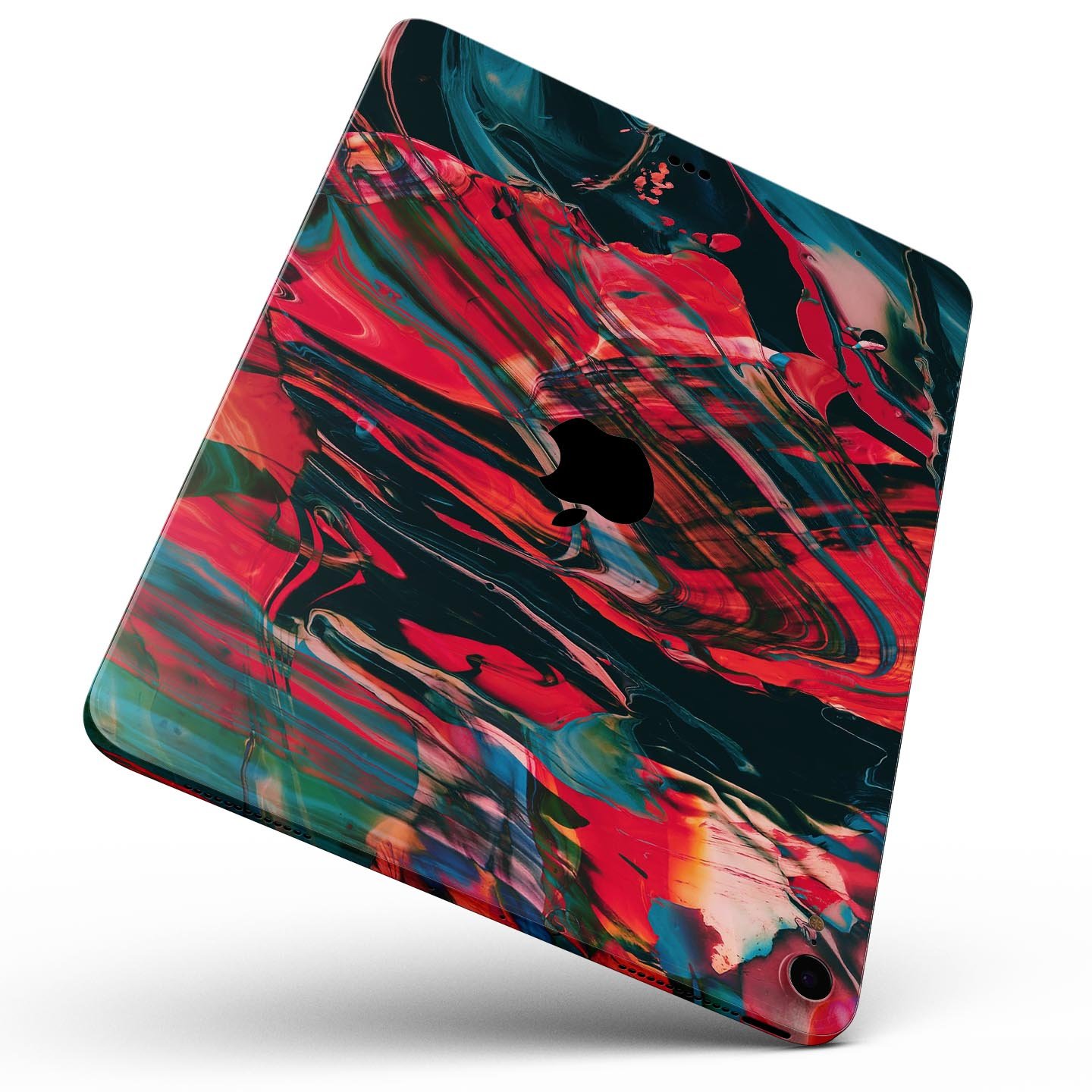 Liquid Abstract Paint Remix V88 full body skin decal for Apple devices, showcasing vibrant colors and sleek design.