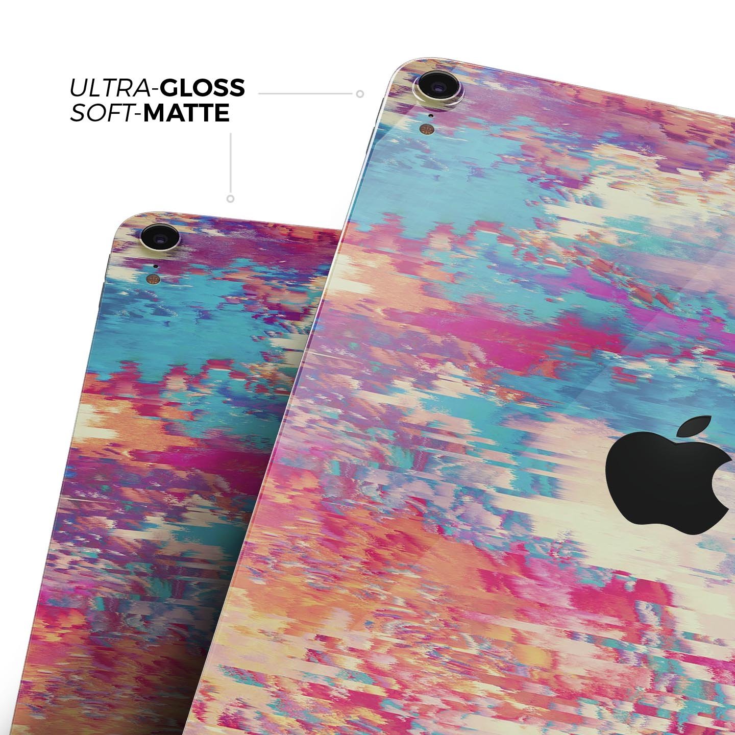 Liquid Abstract Paint Remix V80 skin decal for Apple devices, showcasing vibrant abstract design and premium 3M material.