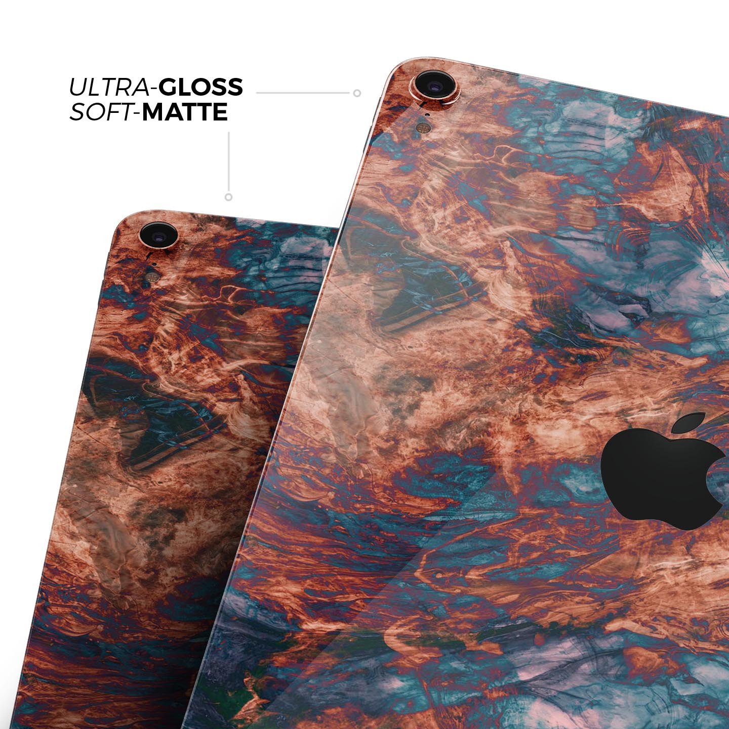 Liquid Abstract Paint Remix V81 skin decal for Apple devices, showcasing vibrant colors and a unique abstract design.