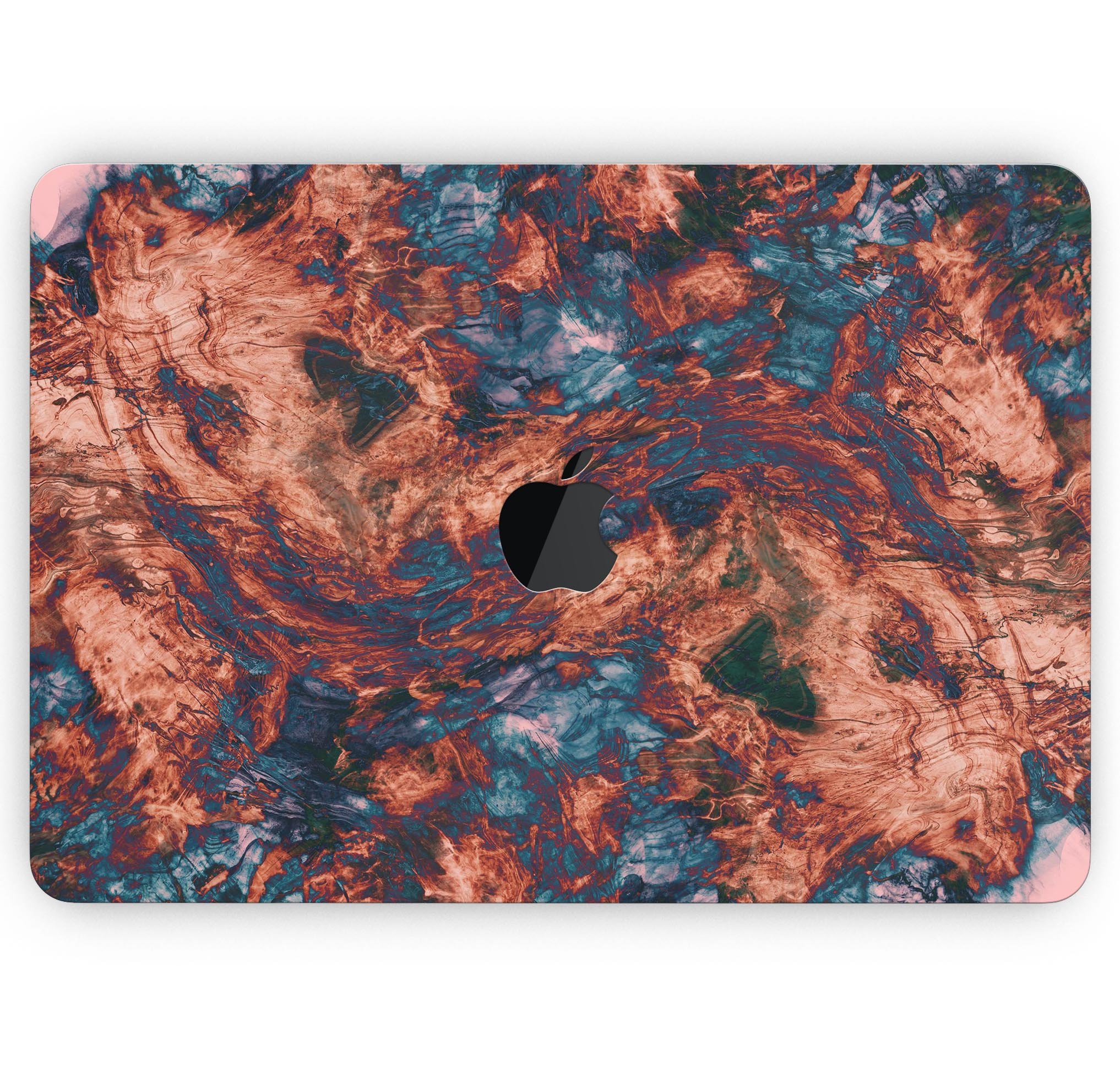 Liquid Abstract Paint Remix V81 skin decal wrap kit for MacBook, showcasing vibrant colors and a sleek design.