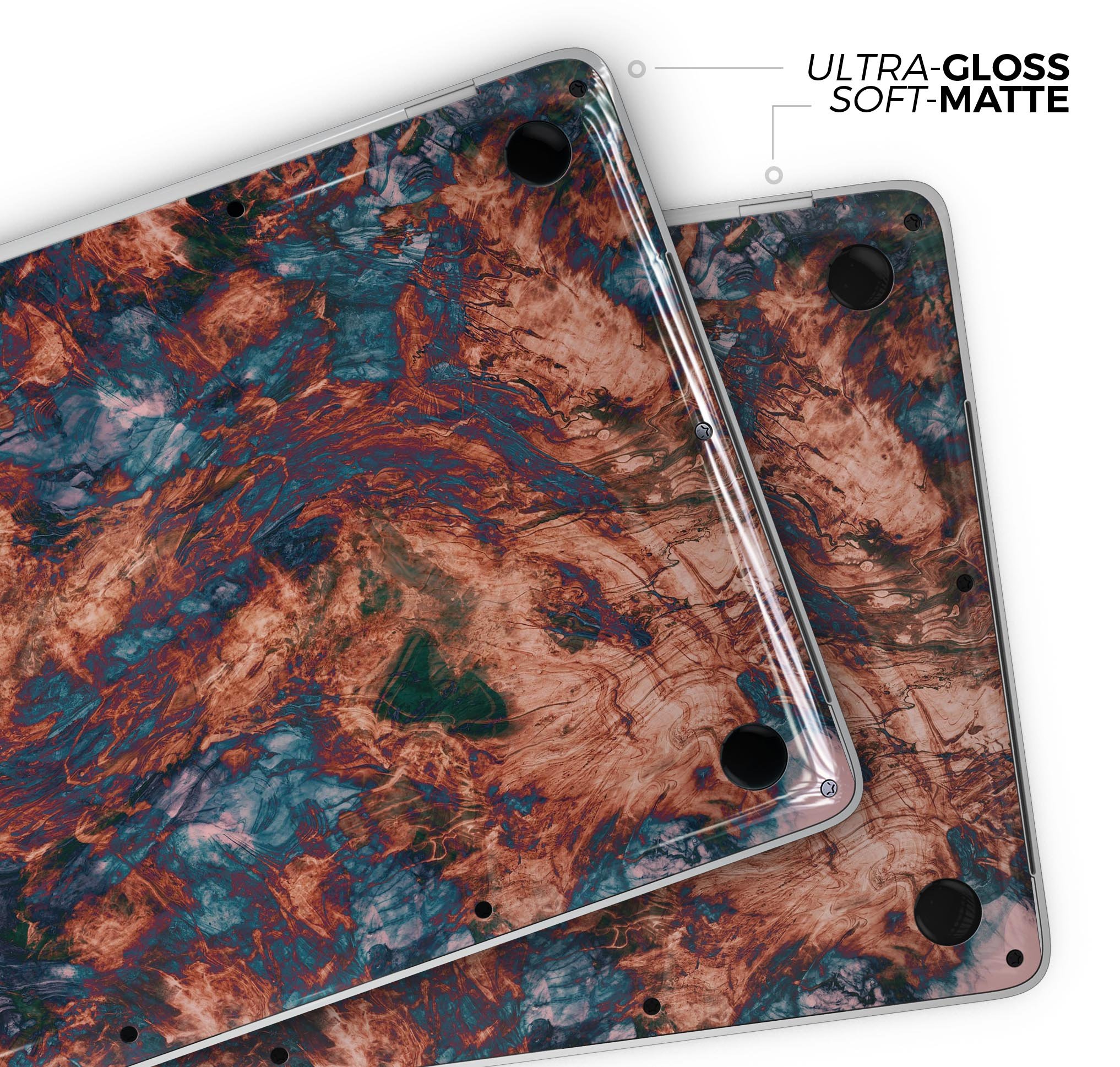 Liquid Abstract Paint Remix V81 skin decal wrap kit for MacBook, showcasing vibrant colors and a sleek design.