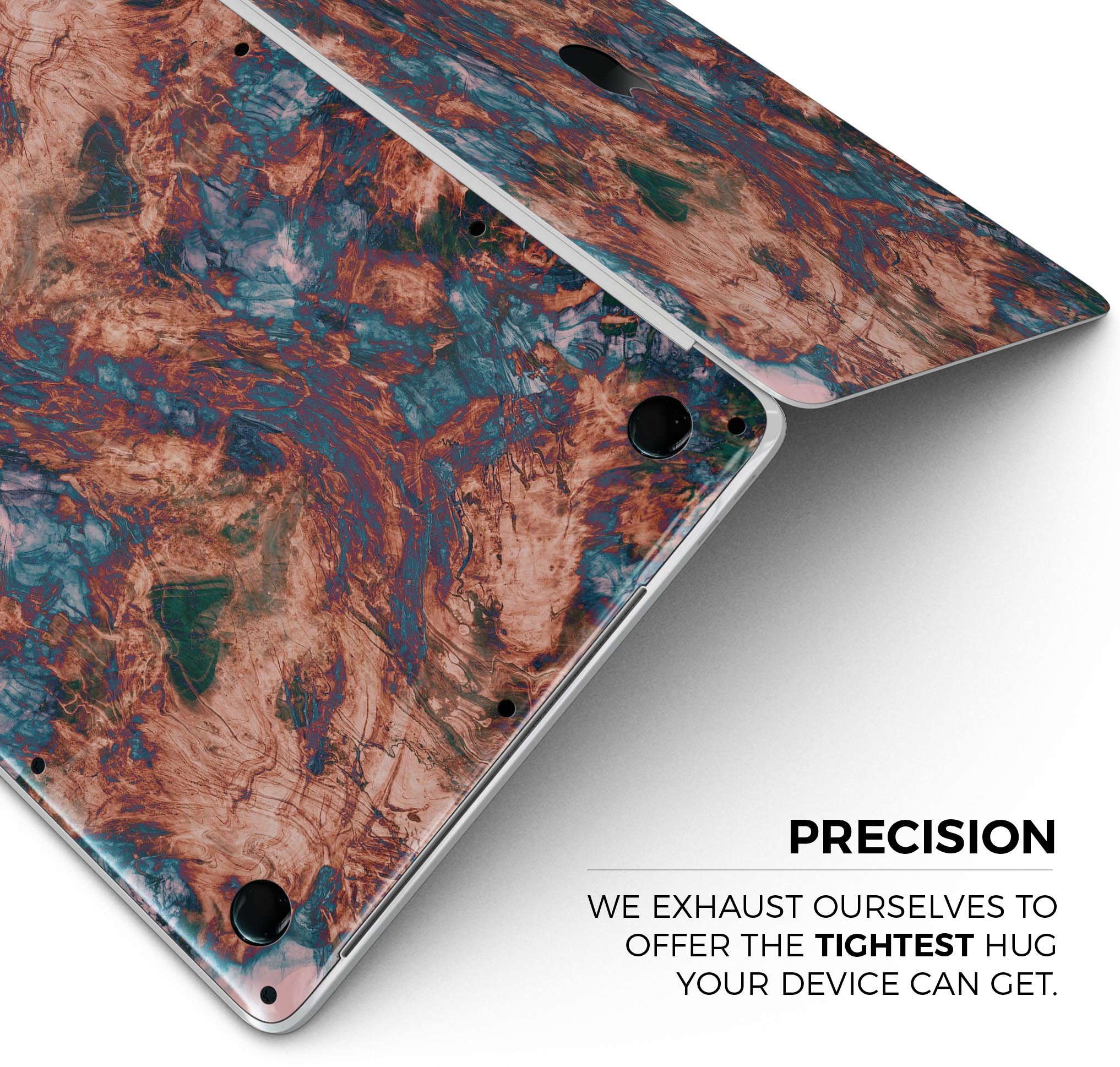 Liquid Abstract Paint Remix V81 skin decal wrap kit for MacBook, showcasing vibrant colors and a sleek design.