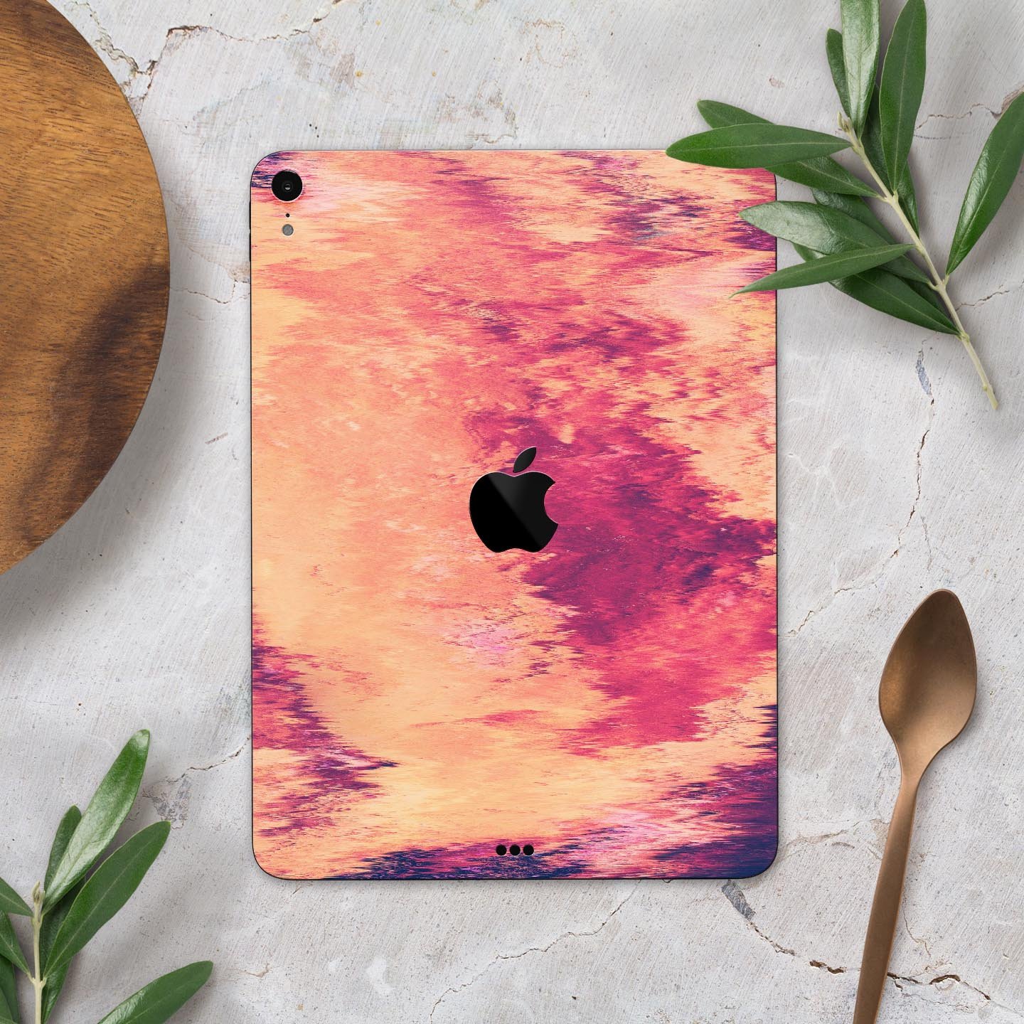 Liquid Abstract Paint Remix V82 full body skin decal for Apple devices, showcasing vibrant colors and a sleek design.