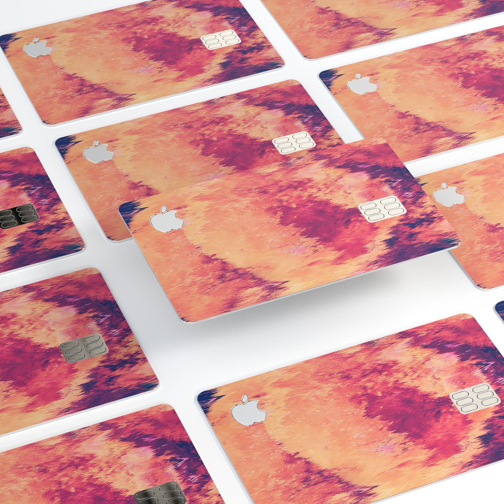 Liquid Abstract Paint Remix V82 skin for Apple Card, showcasing its vibrant abstract design and premium vinyl material.