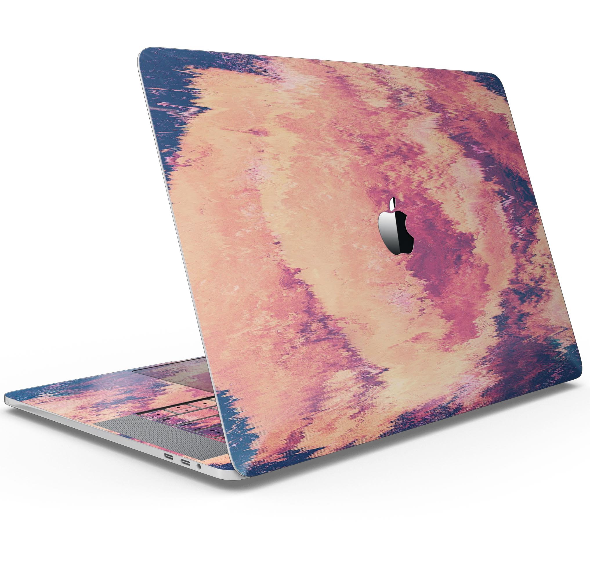 Liquid Abstract Paint Remix V82 skin decal wrap kit for MacBook, showcasing vibrant colors and a sleek design.