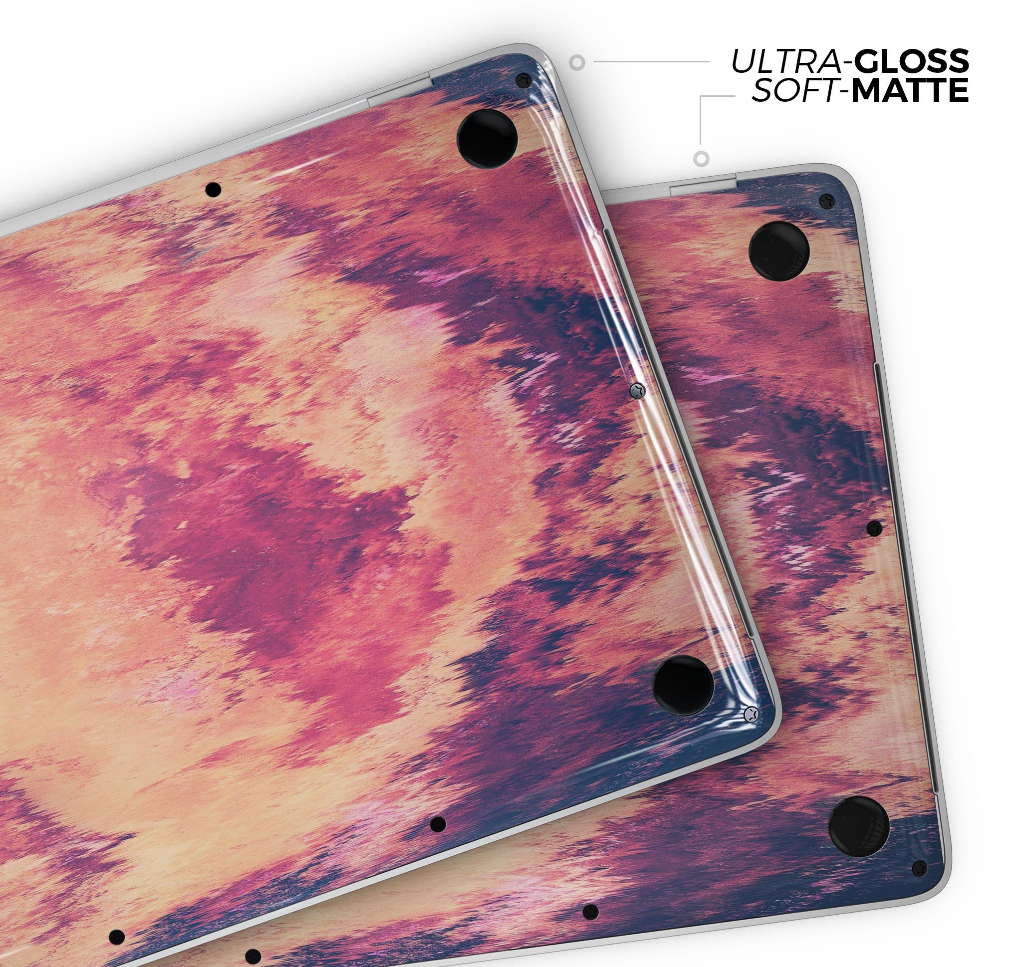 Liquid Abstract Paint Remix V82 skin decal wrap kit for MacBook, showcasing vibrant colors and a sleek design.