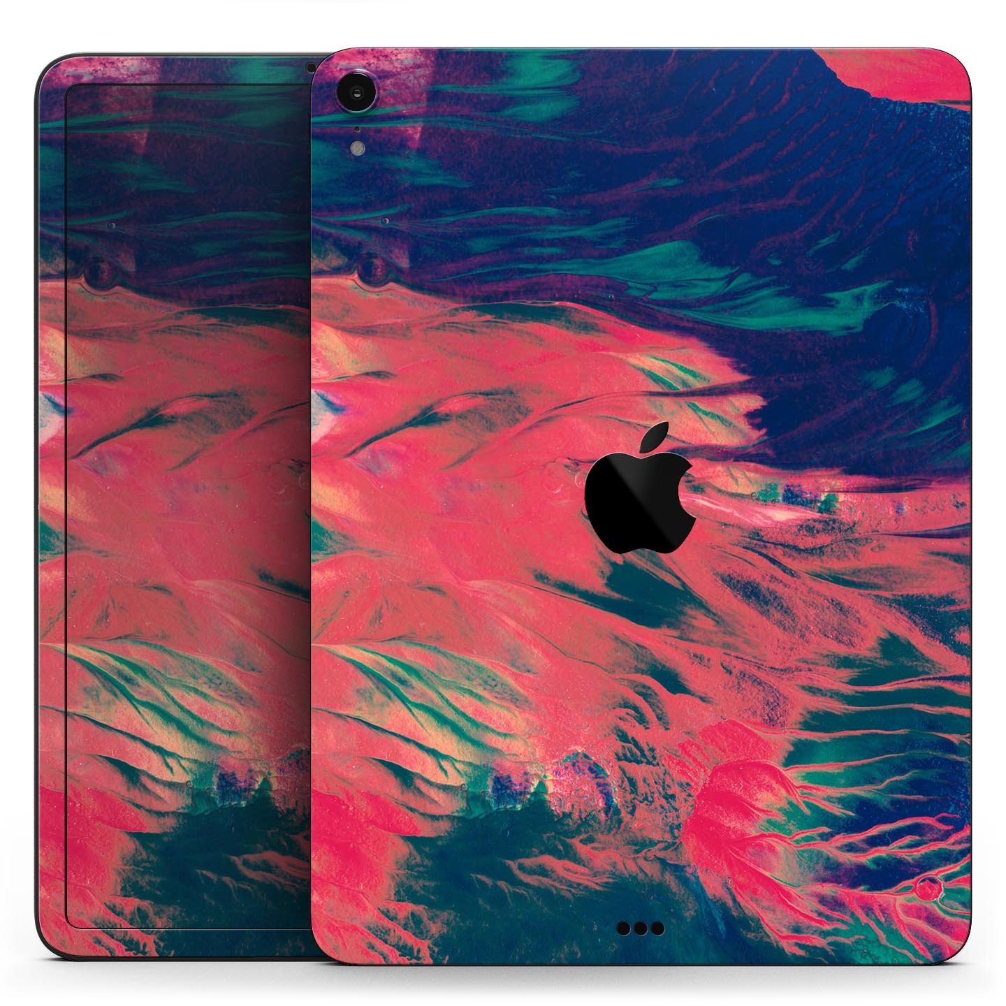 Liquid Abstract Paint Remix V83 skin decal for Apple devices, showcasing vibrant abstract design and premium 3M material.