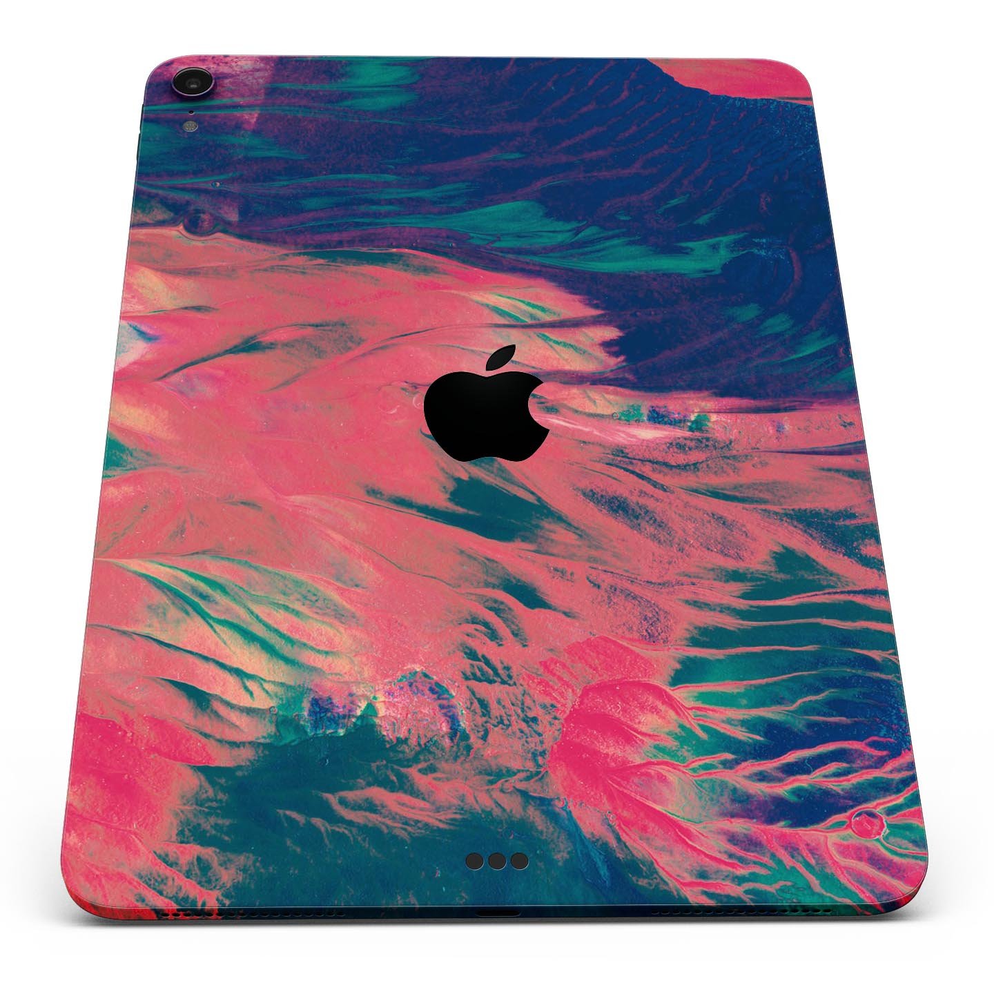 Liquid Abstract Paint Remix V83 skin decal for Apple devices, showcasing vibrant abstract design and premium 3M material.