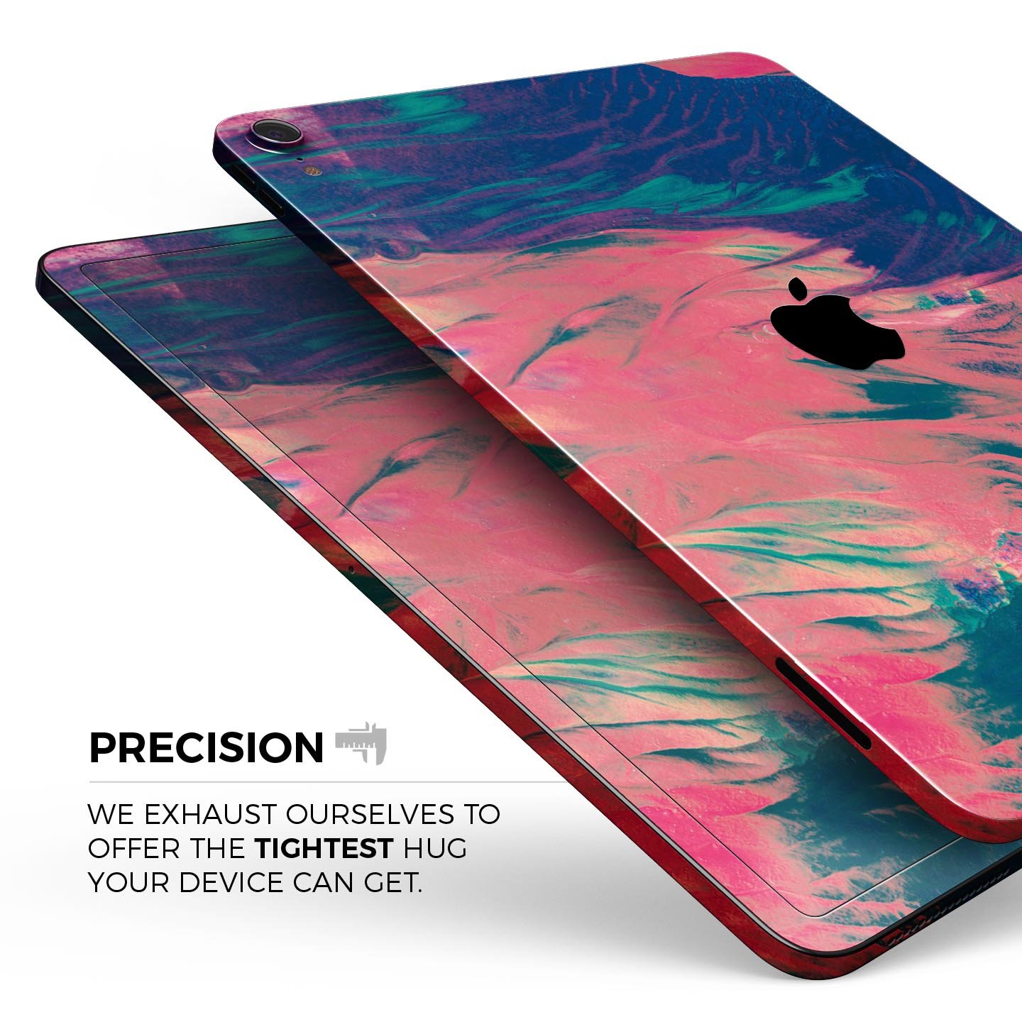 Liquid Abstract Paint Remix V83 skin decal for Apple devices, showcasing vibrant abstract design and premium 3M material.