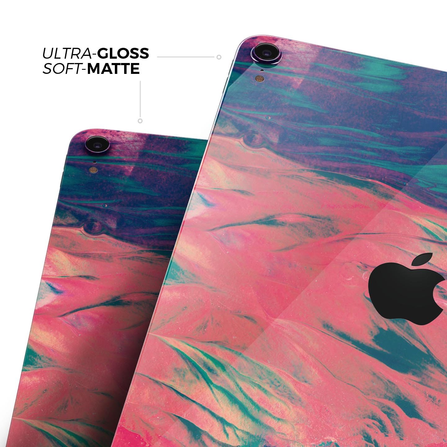 Liquid Abstract Paint Remix V83 skin decal for Apple devices, showcasing vibrant abstract design and premium 3M material.